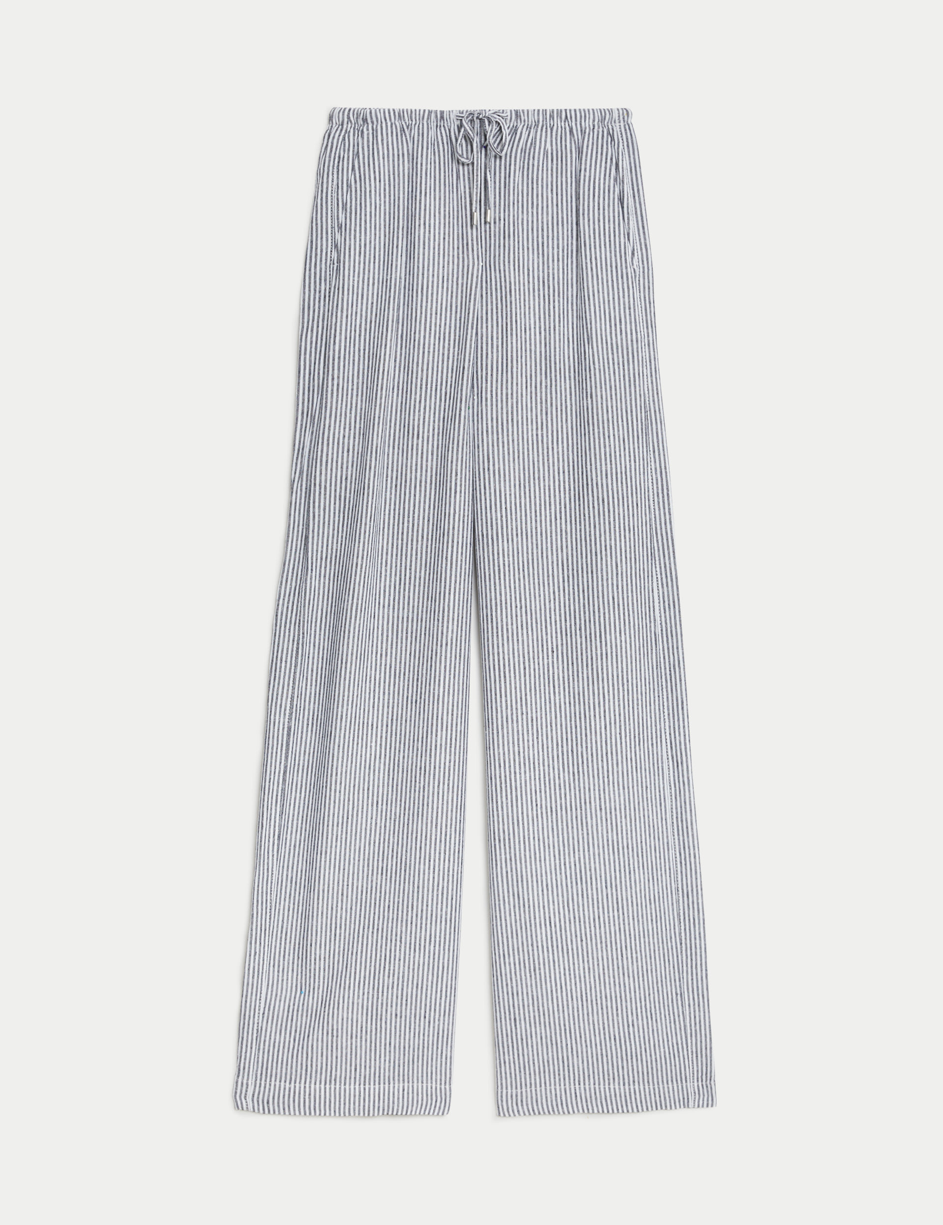 Linen Blend Wide Leg Trousers 2 of 5