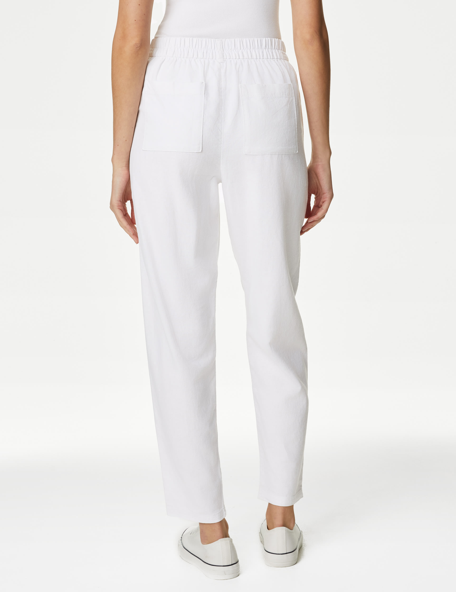 Linen Rich Tapered Trousers 5 of 5