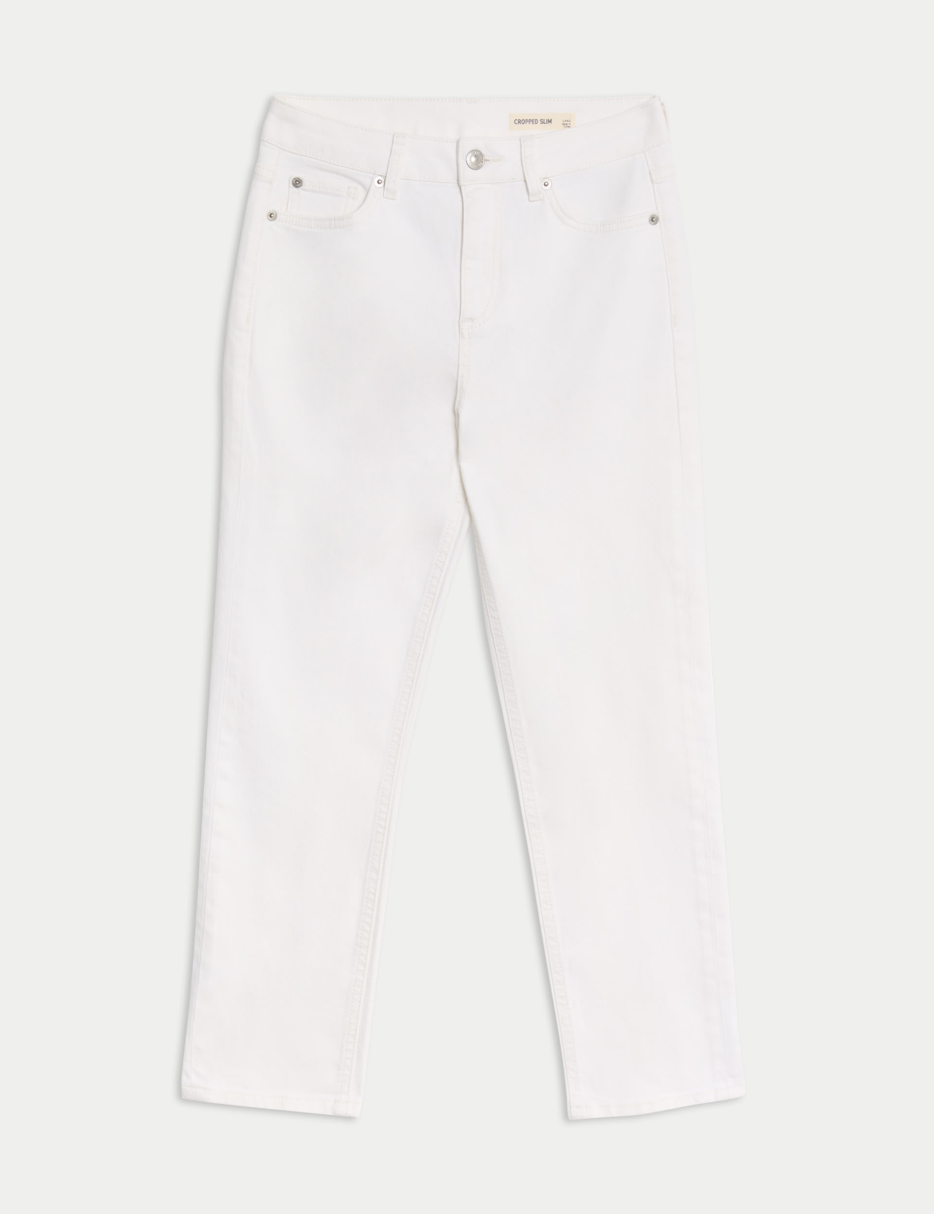 High Waisted Slim Fit Cropped Jeans 2 of 5