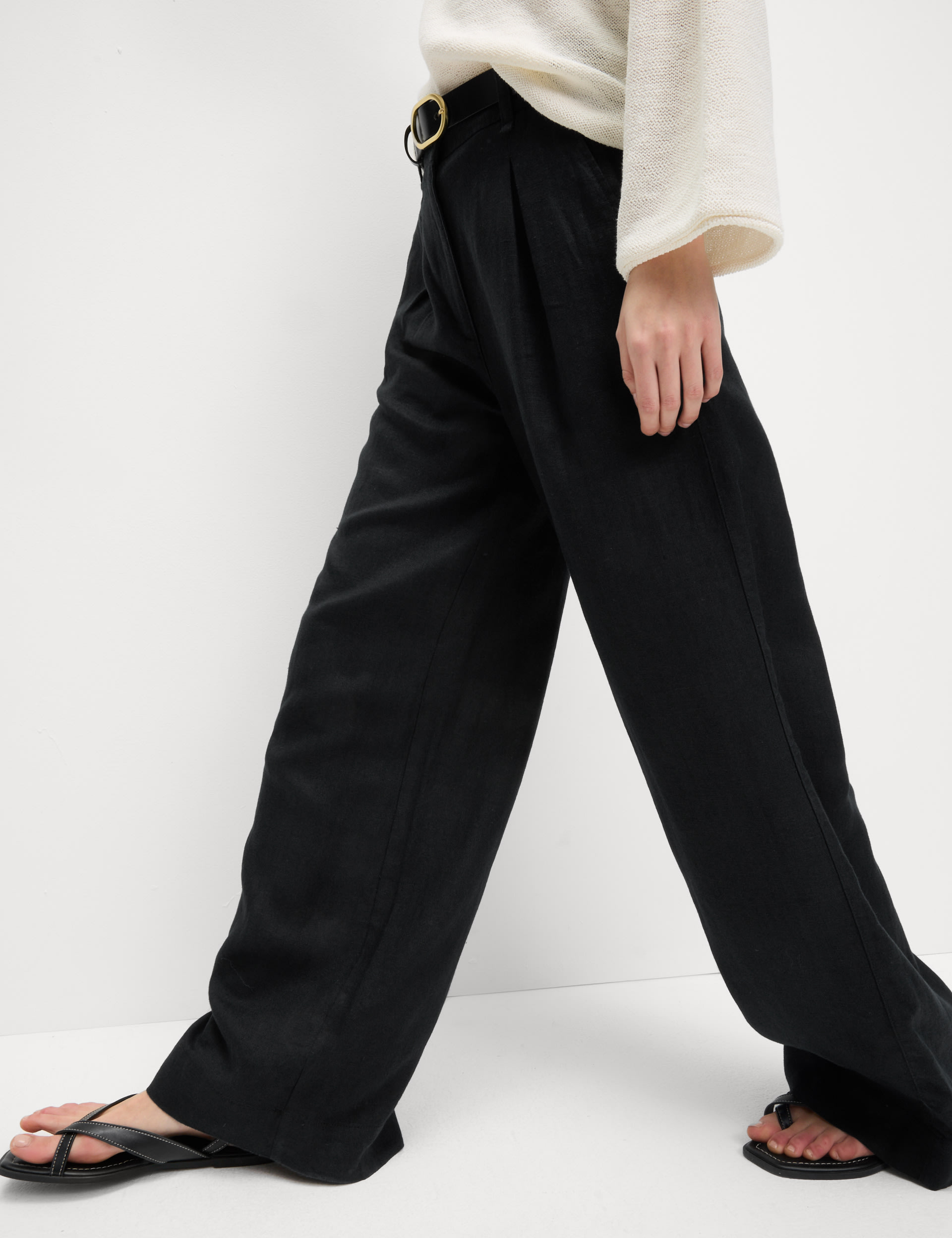 MERILYN - TAPERED WIDE LEG TROUSERS