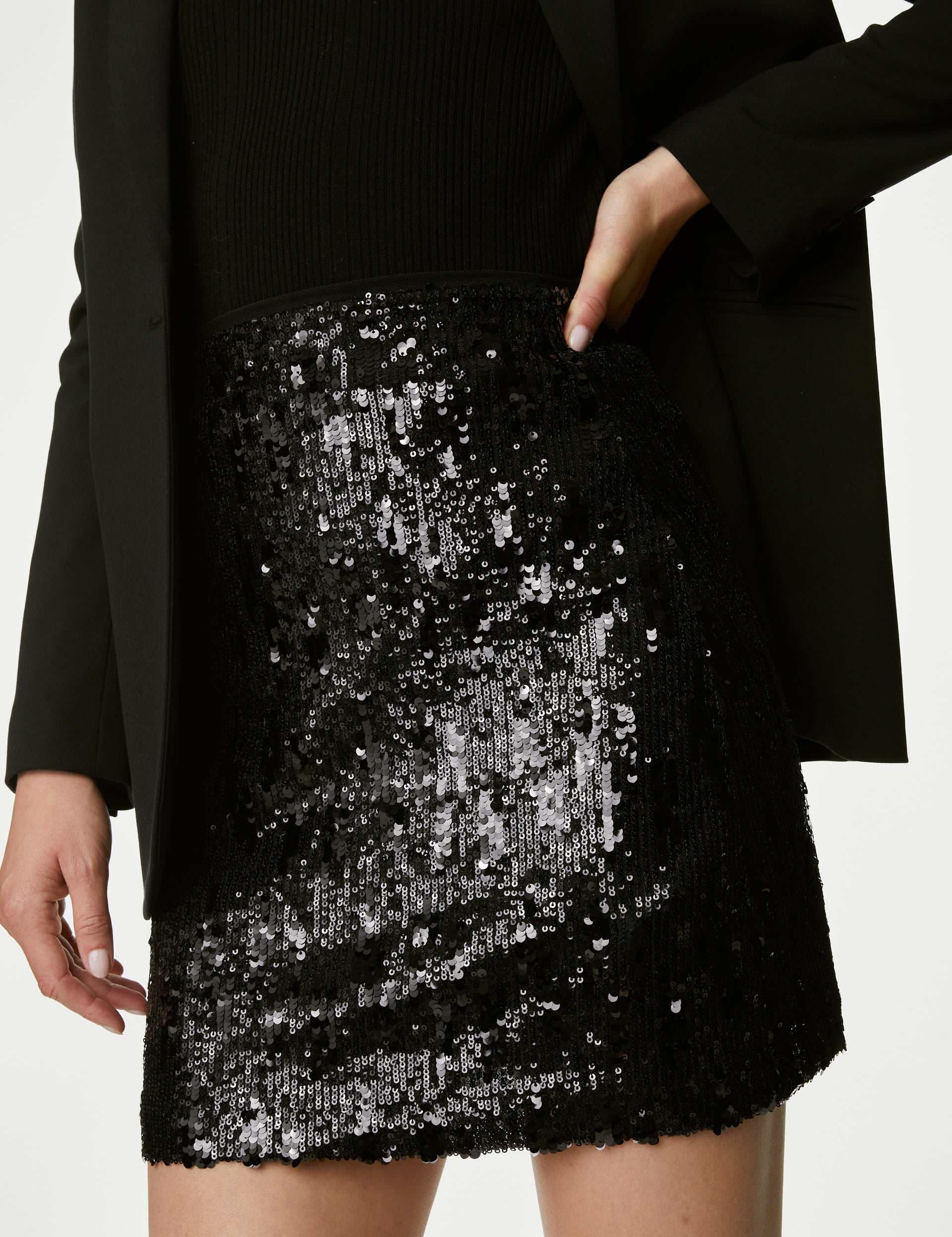 mark. Sequin Mini Skirt Size L