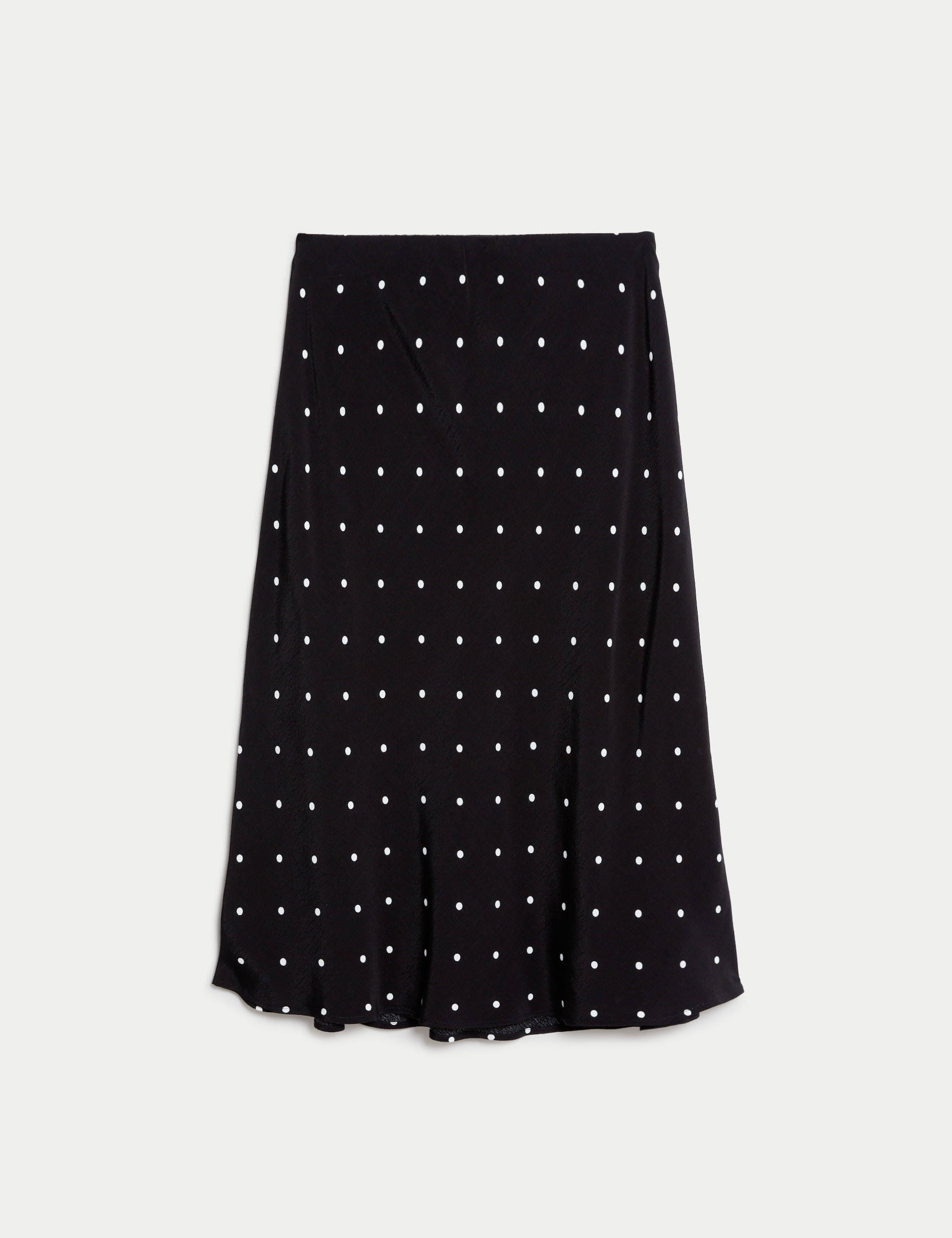 Polka Dot Knee Length Slip Skirt 2 of 5