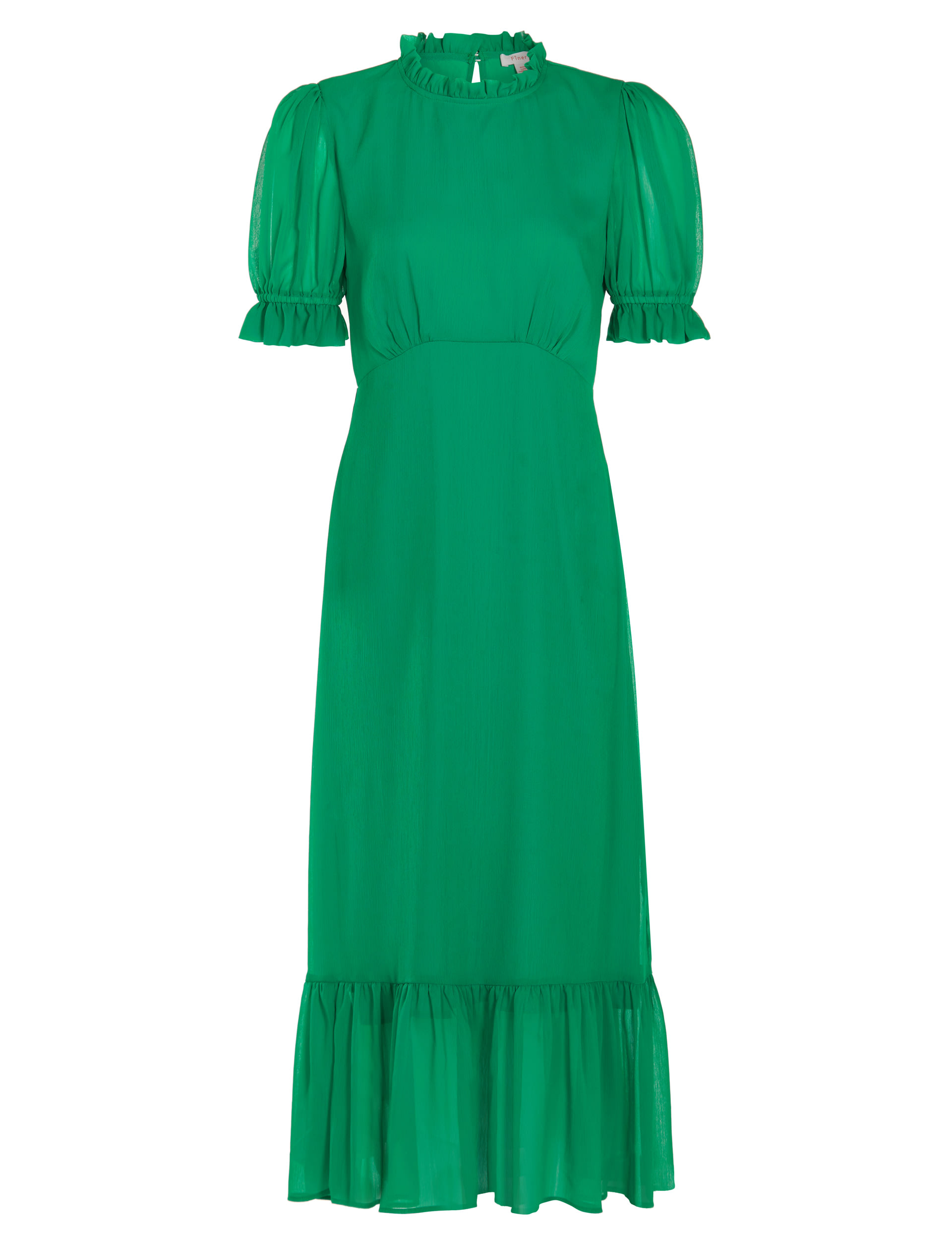 Chiffon High Neck Midaxi Tea Dress | Finery London | M&S