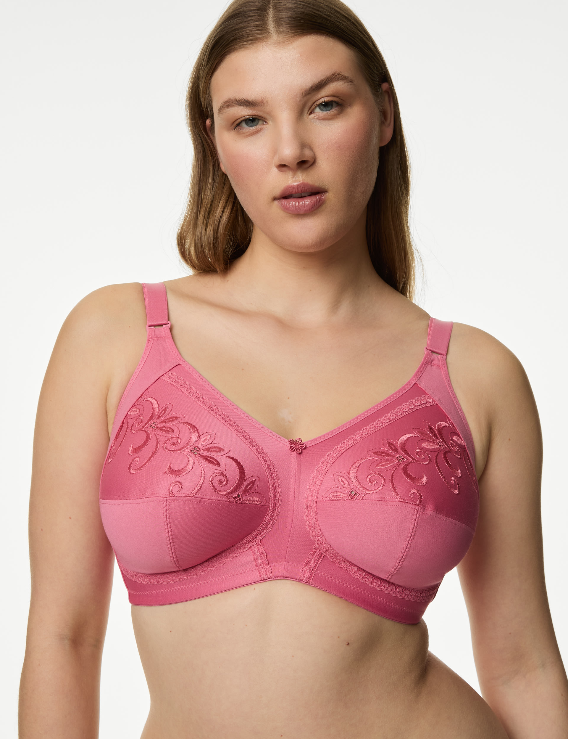 Total Support Embroidered Full Cup Bra B-G 3 of 6