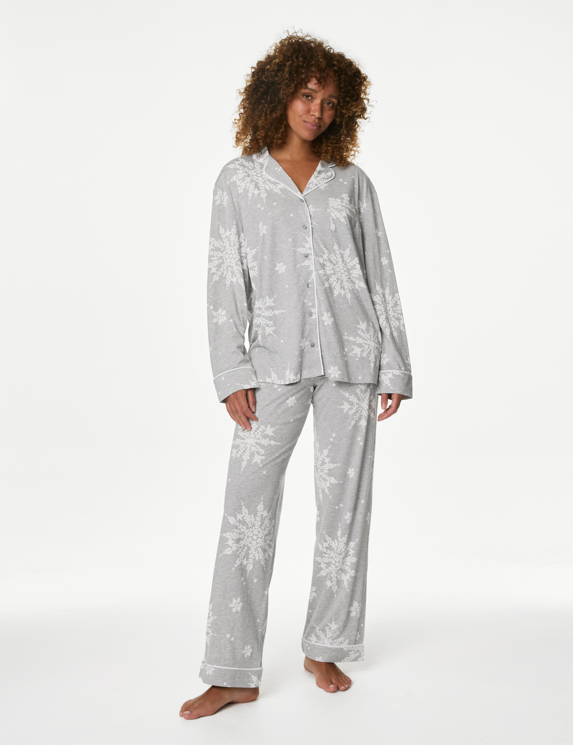 Cotton Modal Printed Pyjama Set 4 of 6