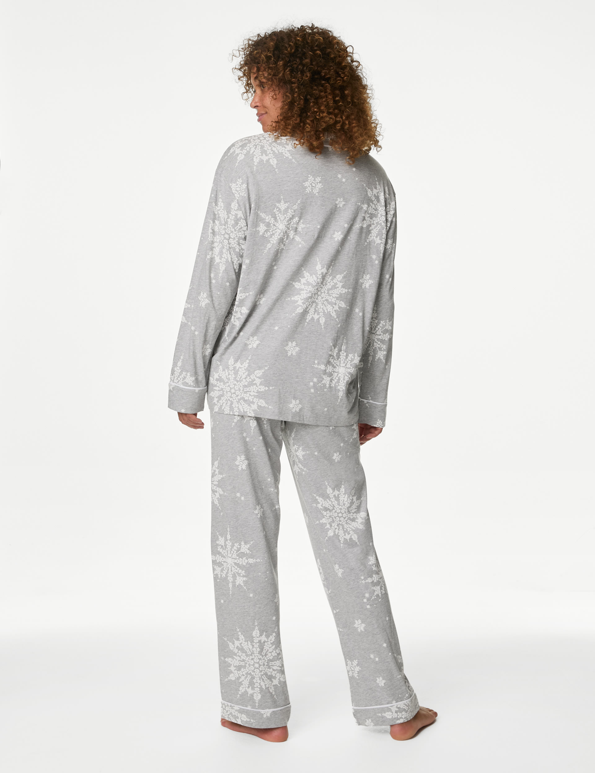 Cotton Modal Printed Pyjama Set 6 of 6