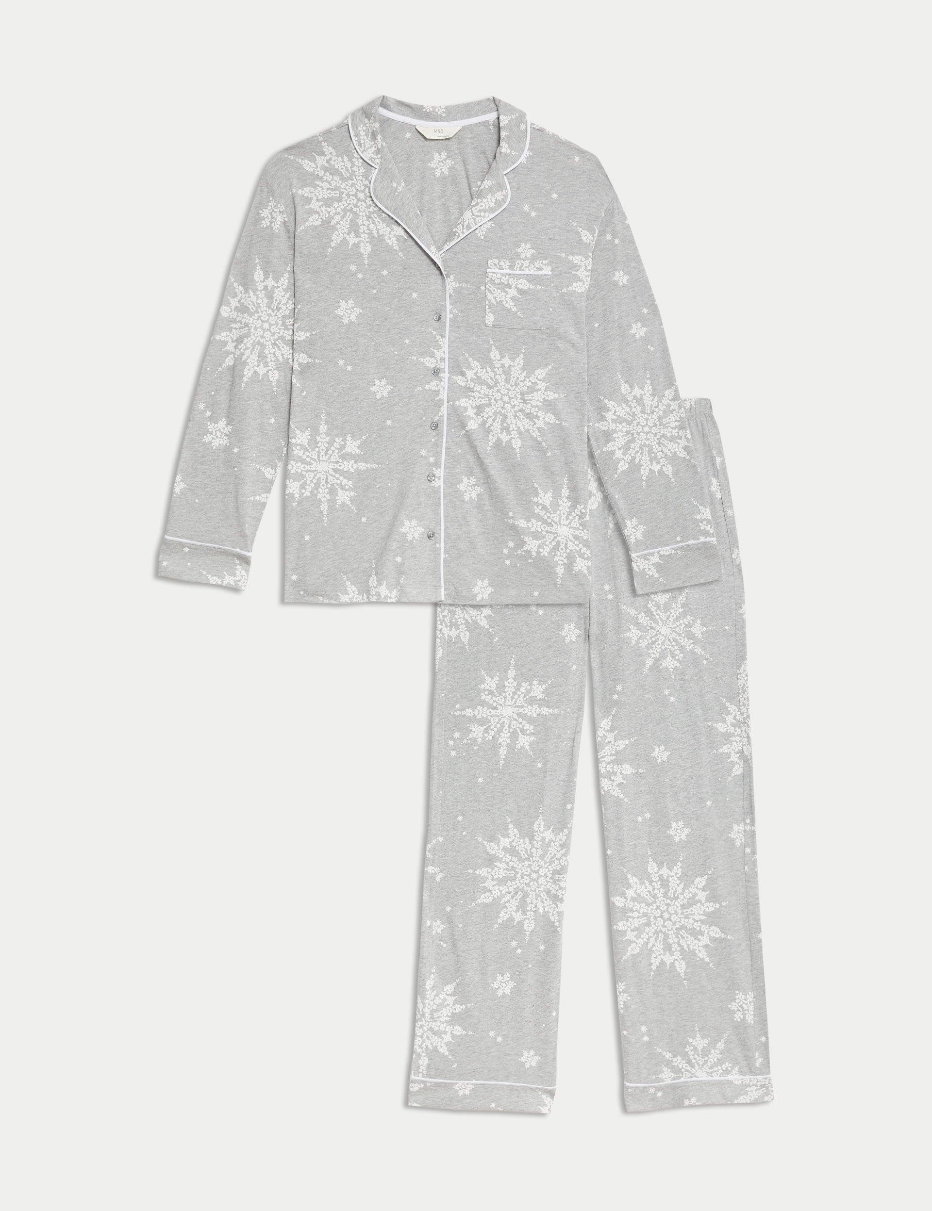 Cotton Modal Printed Pyjama Set 2 of 6