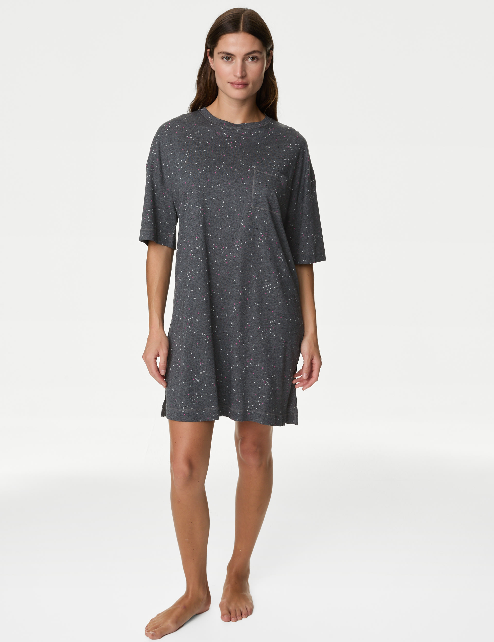 Cotton Modal Star Nightdress 5 of 6