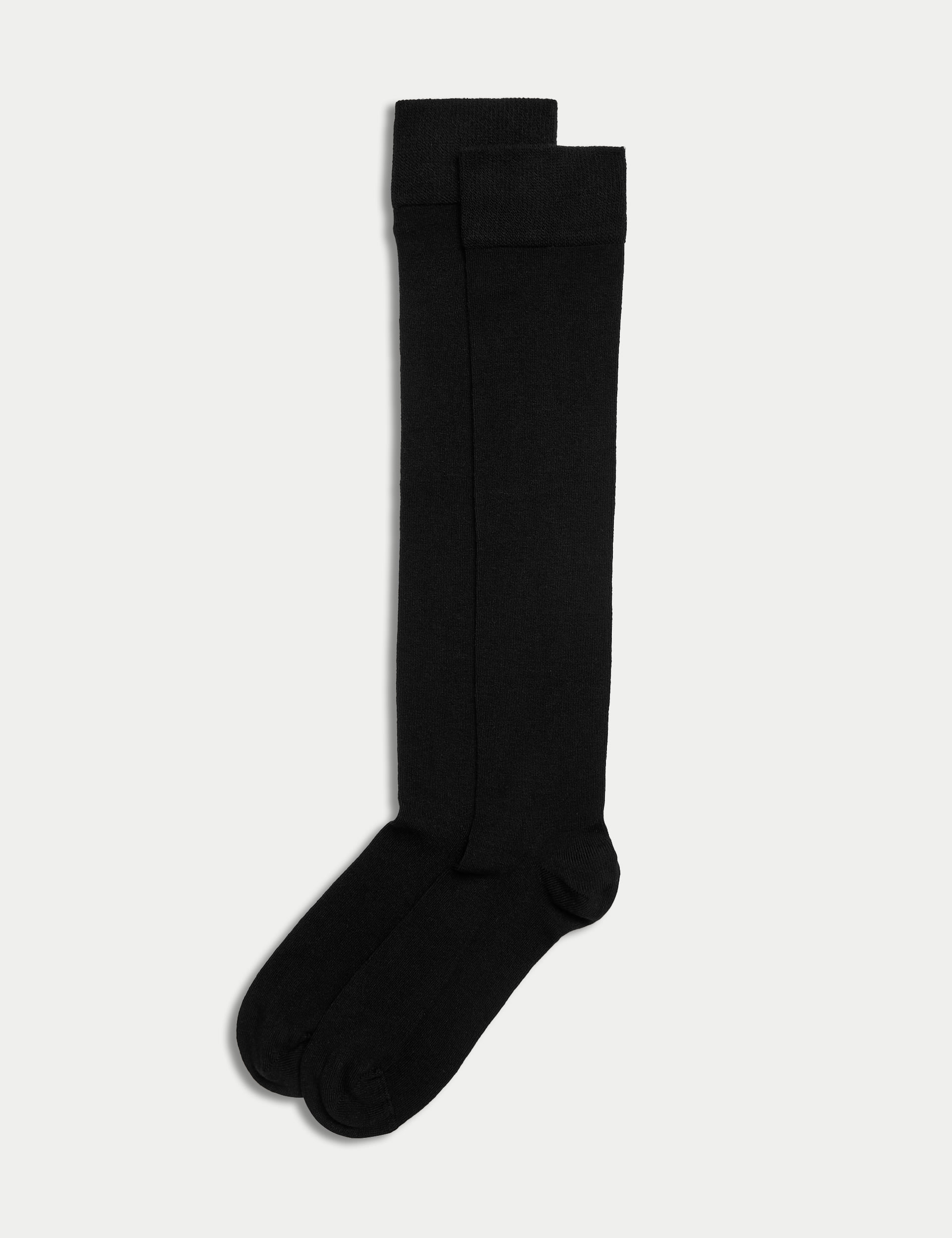 2pk Thermal Heatgen™ Seamless Toes Knee High Socks 1 of 3