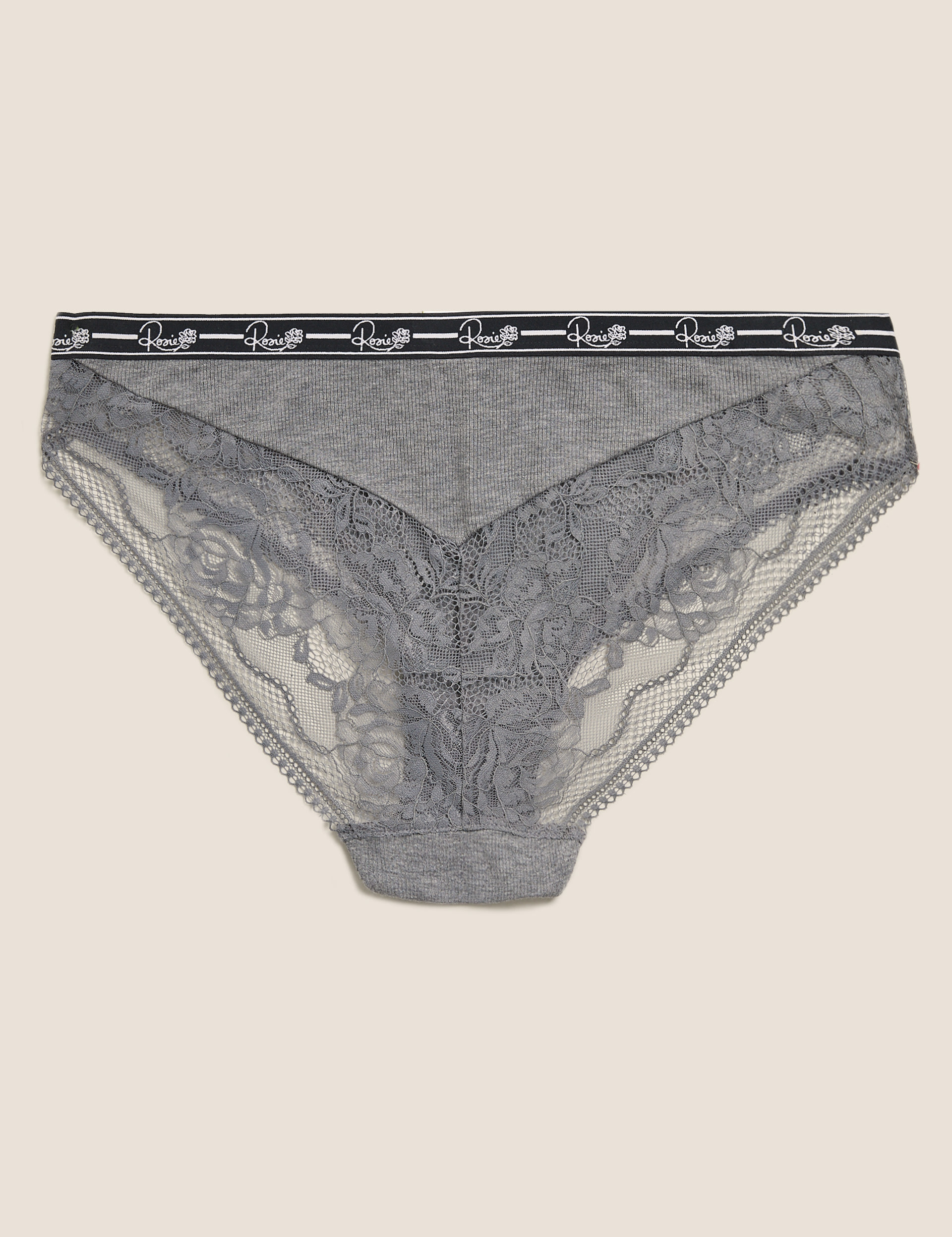 Ribbed High Leg Lounge Knickers | Rosie | M&S