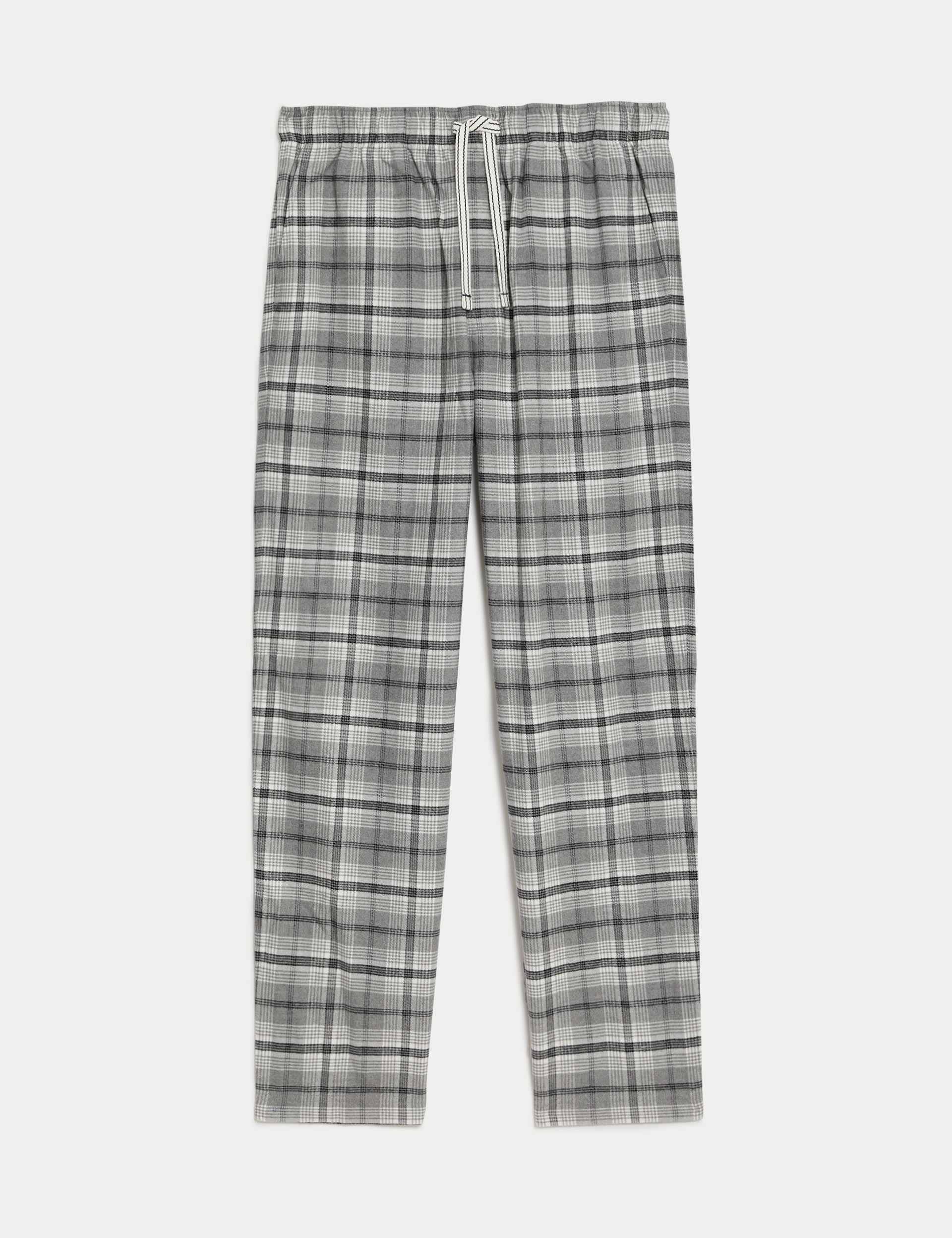 Pure Cotton Checked Loungewear Bottoms 2 of 5