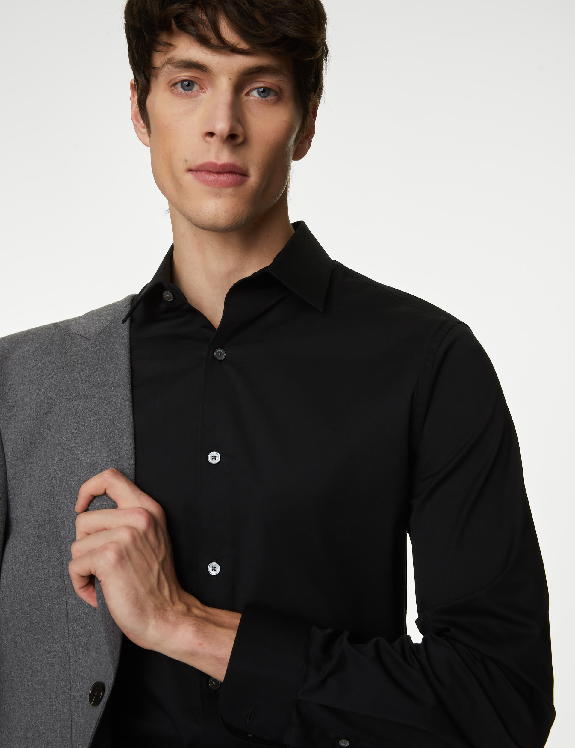 Slim Fit Cotton Blend Stretch Shirt 3 of 5