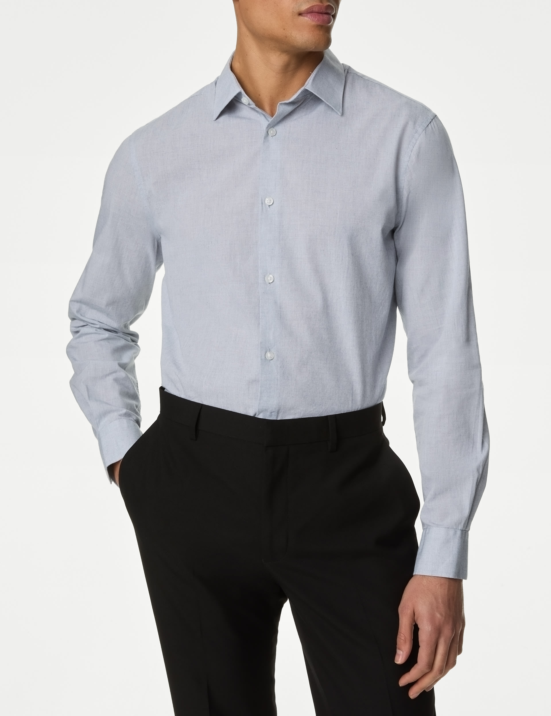 Regular Fit Pure Cotton Textured Shirt 1 of 4