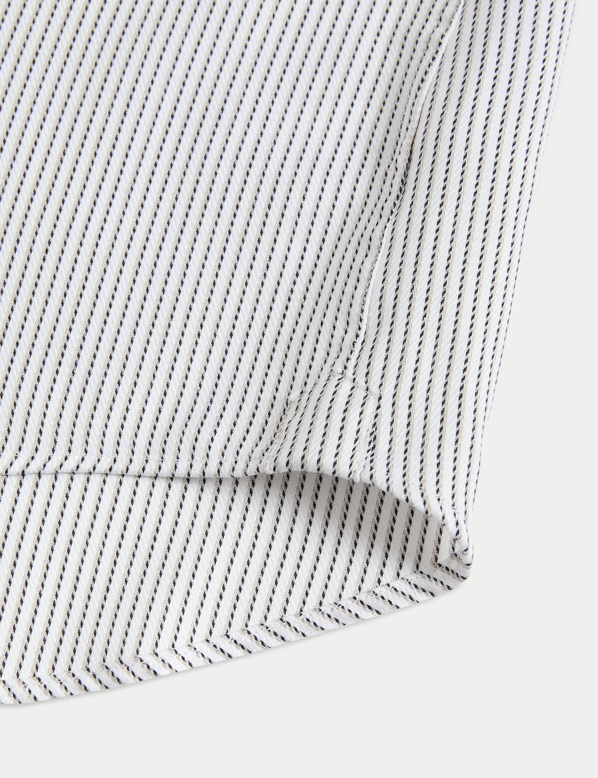 Tailored Fit Luxury Pure Cotton Striped Shirt 2 of 2