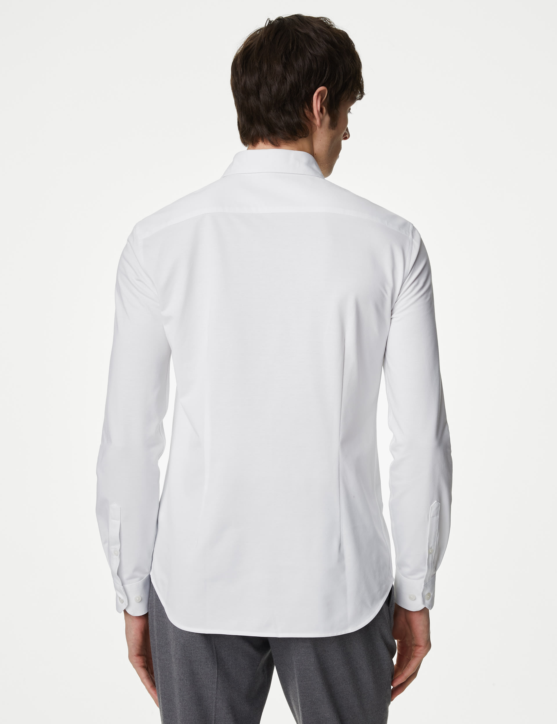 Slim Fit Easy Iron Jersey Shirt 4 of 4