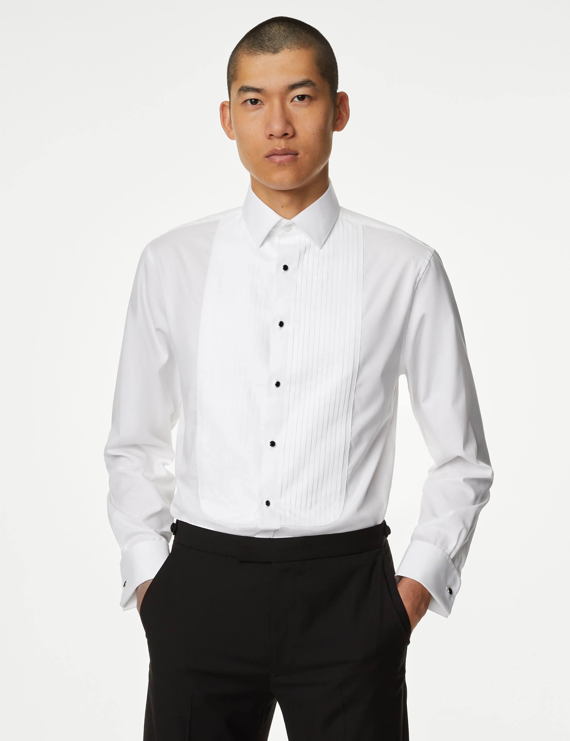 Regular Fit Luxury Cotton Double Cuff Dress Shirt 4 of 9