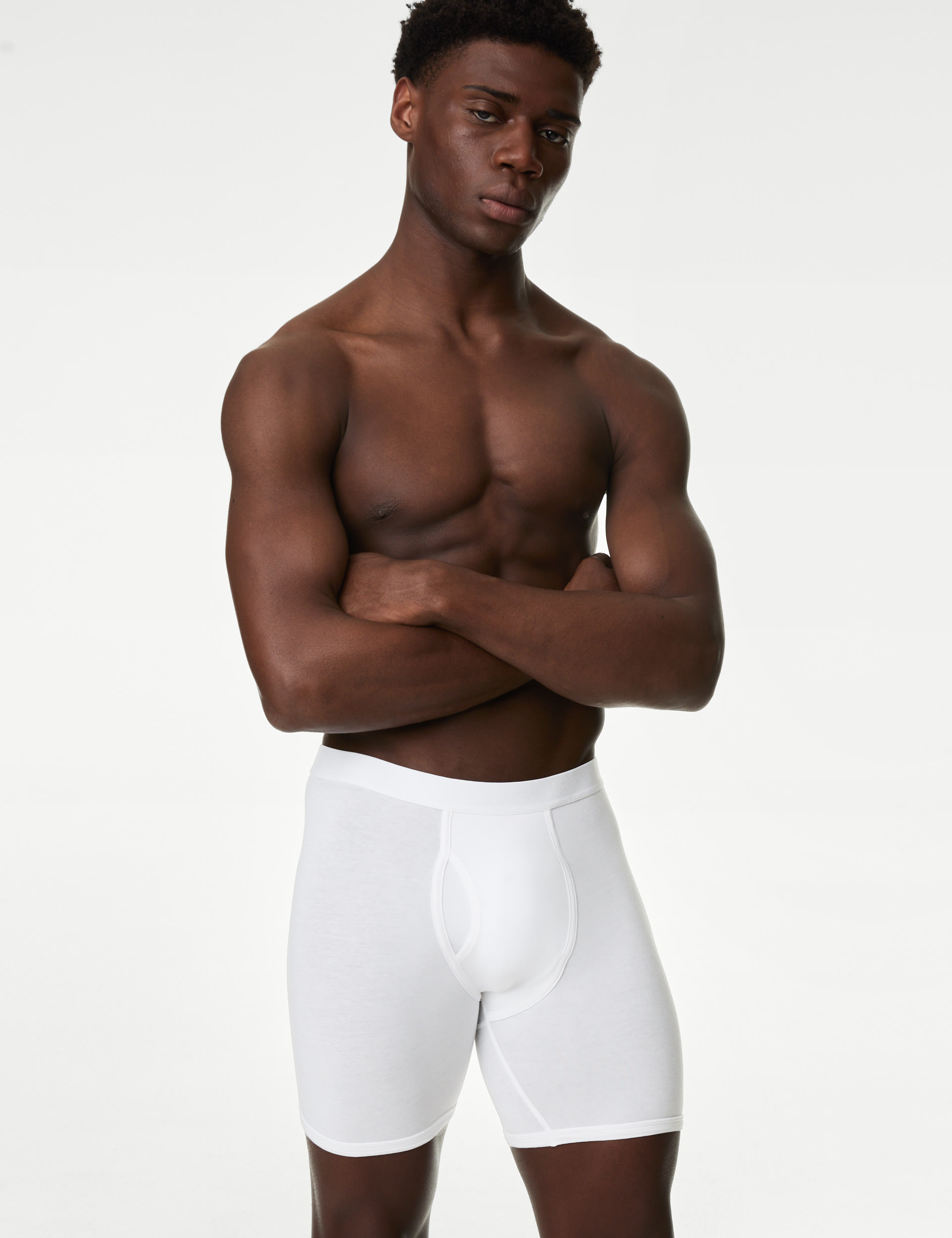 3pk Cotton Rich Cool & Fresh™ Longer Length Trunks 2 of 3