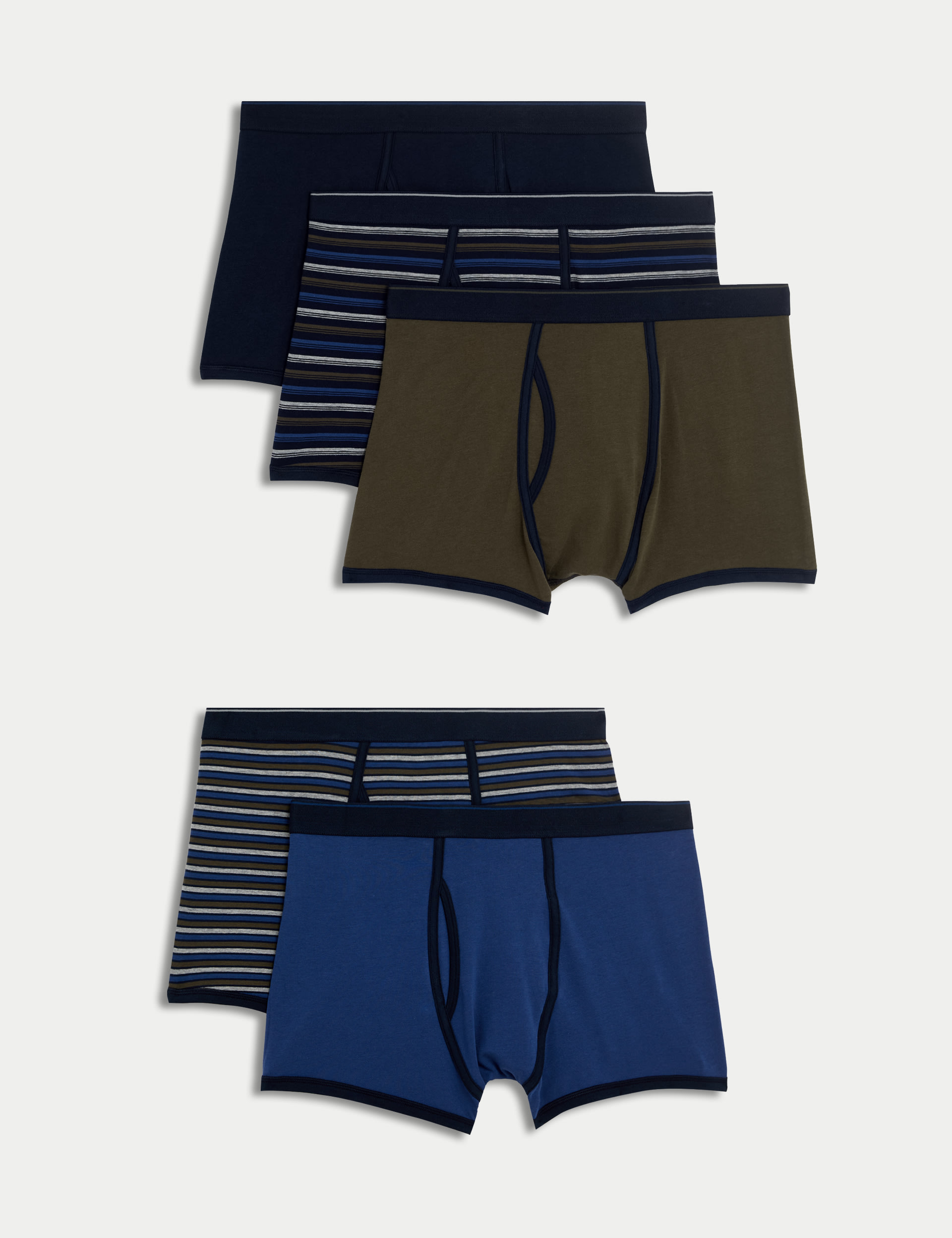 5pk Cotton Stretch Cool & Fresh™ Trunks 1 of 1