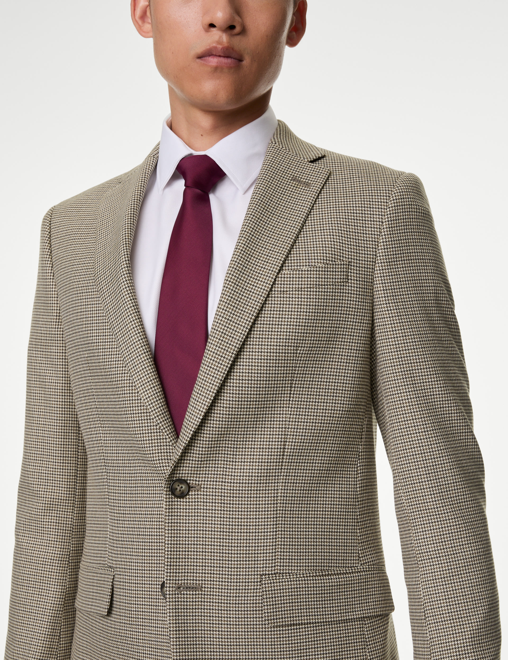 Slim Fit Puppytooth Stretch Suit Jacket 5 of 8