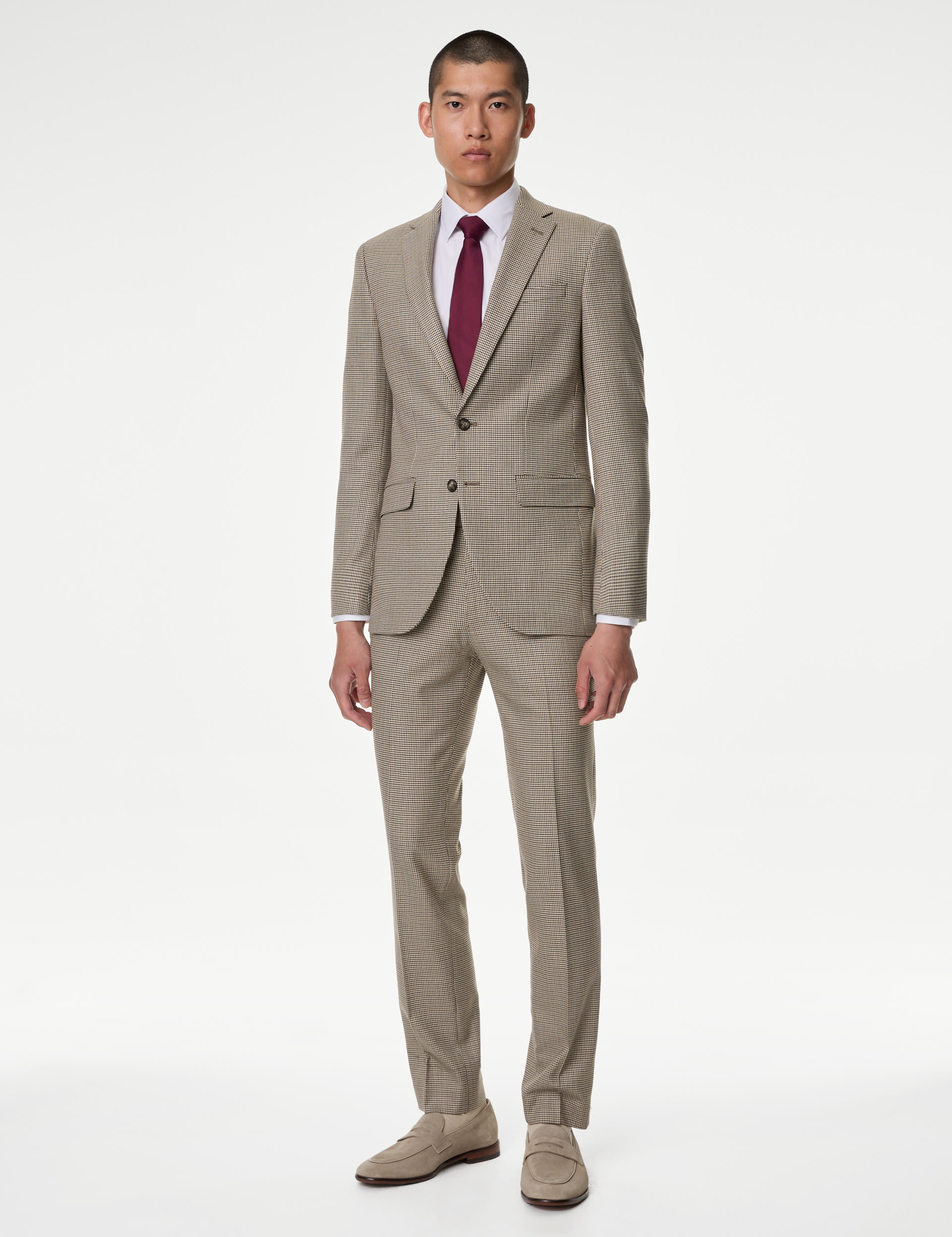 Slim Fit Puppytooth Stretch Suit Jacket 6 of 8