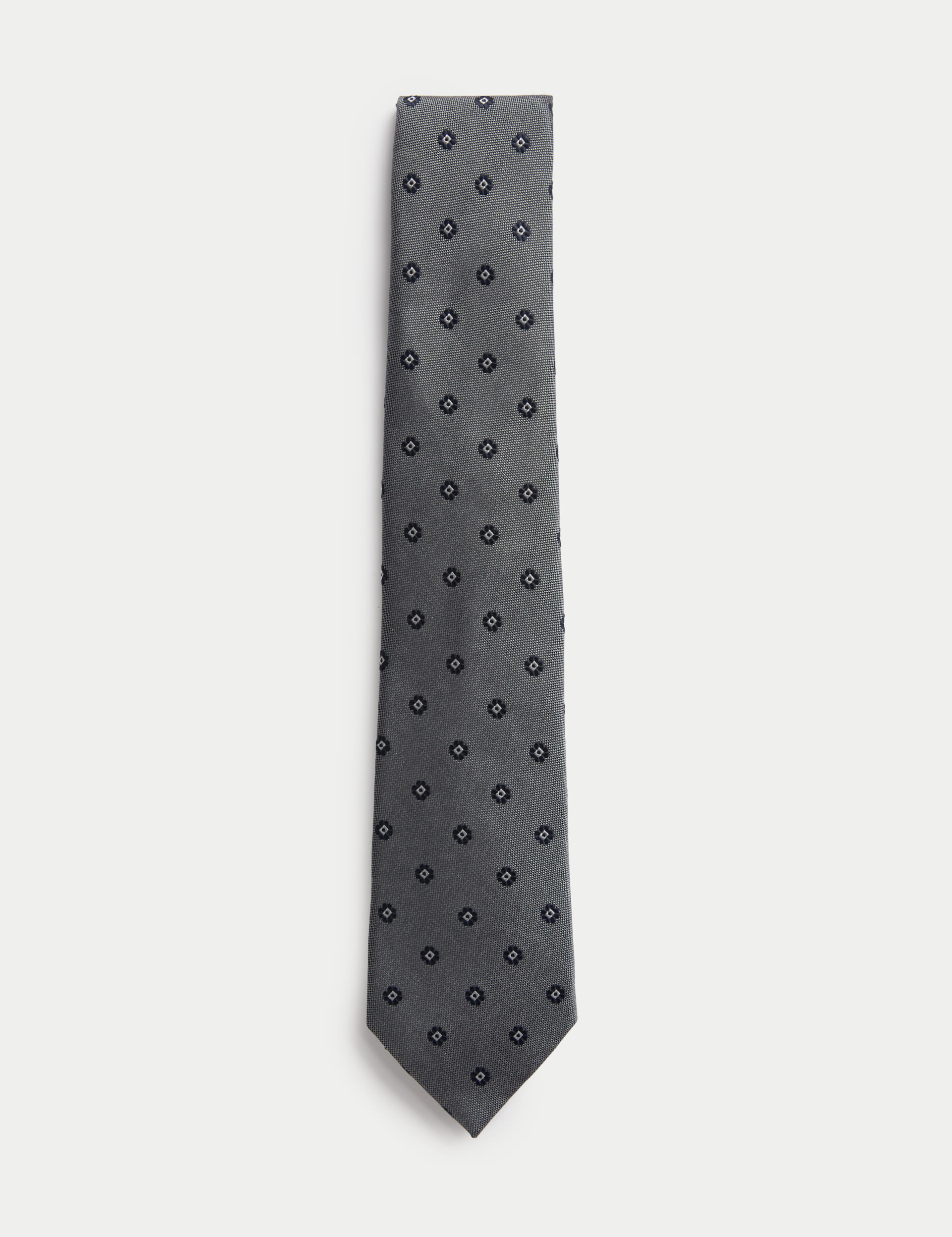 Textured Floral Pure Silk Tie 1 of 2