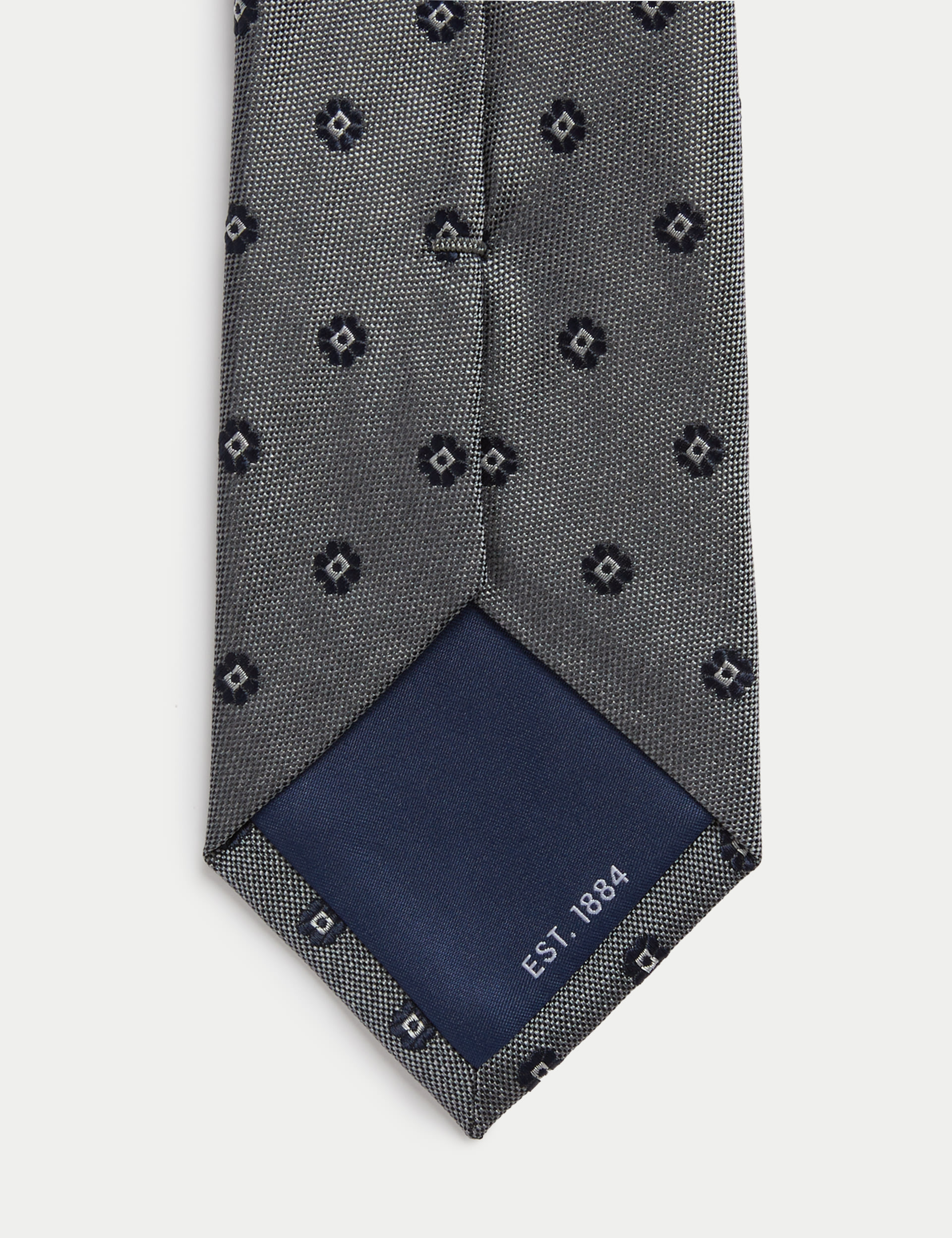 Textured Floral Pure Silk Tie 2 of 2