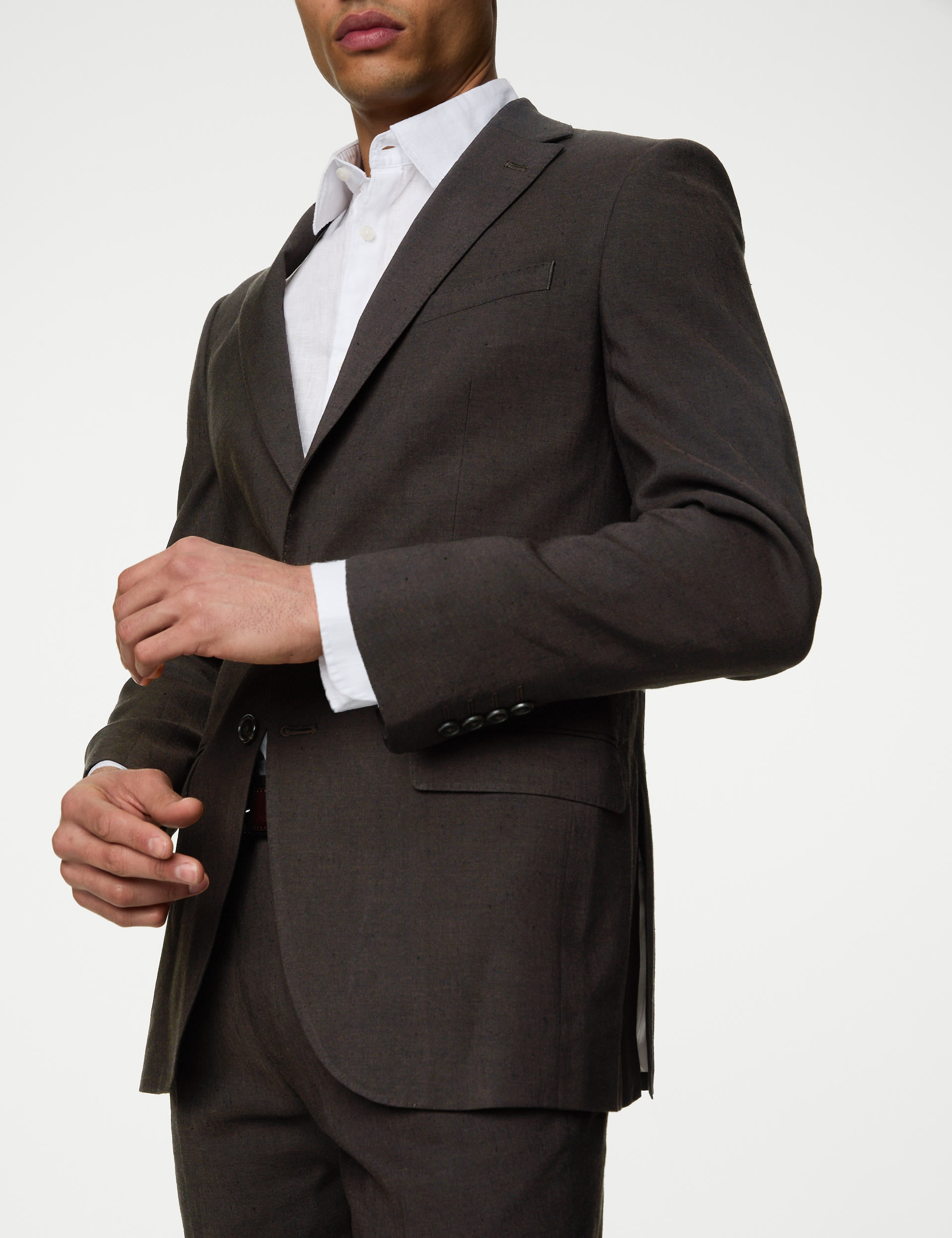 Tailored Fit Italian Linen Miracle™ Suit Jacket 5 of 8