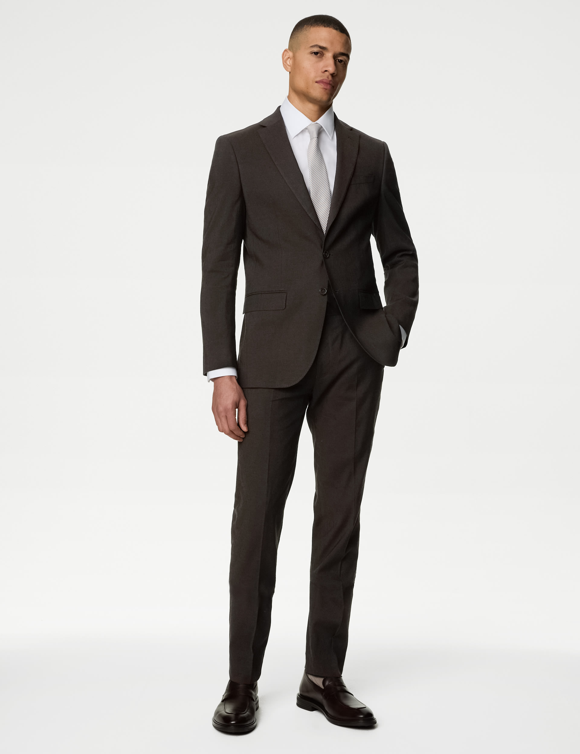 Tailored Fit Italian Linen Miracle™ Suit Jacket 8 of 8