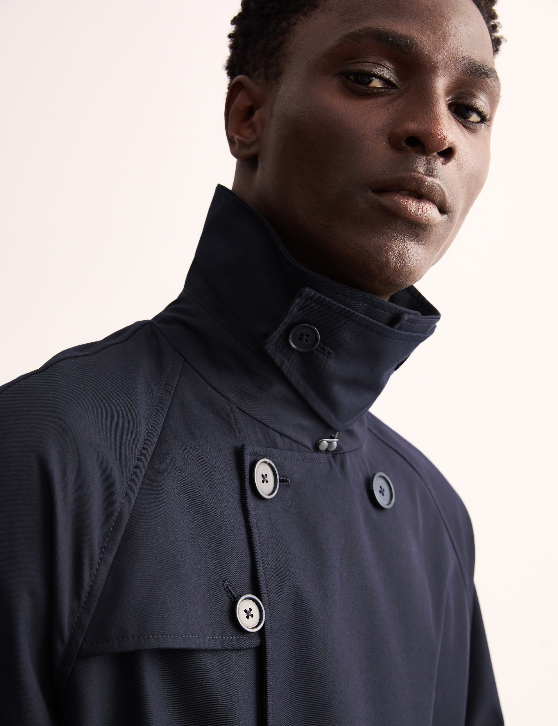 Cotton Rich Padded Trench Coat with Wool | JAEGER | M&S