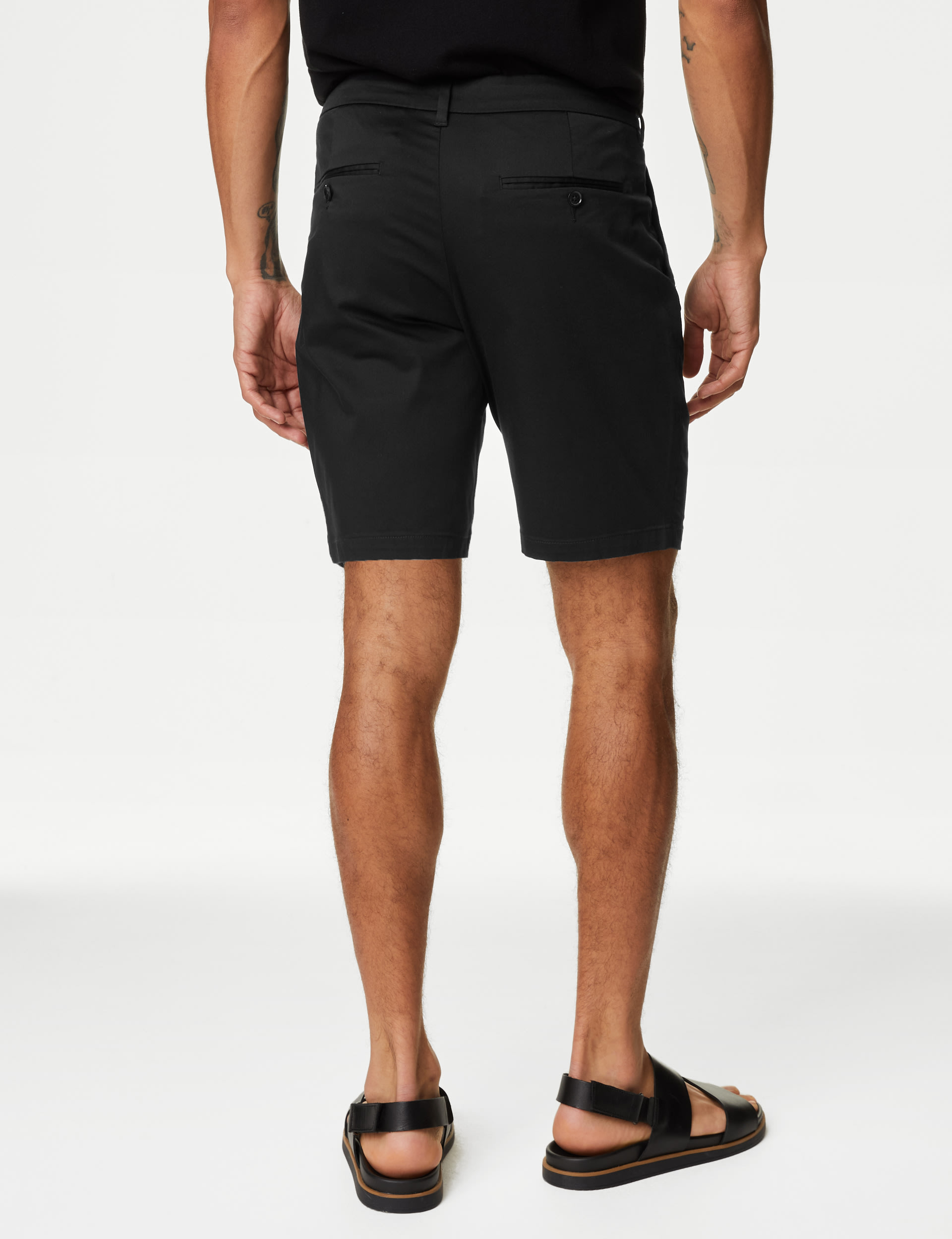 Twin Pleat Stretch Chino Shorts 6 of 6