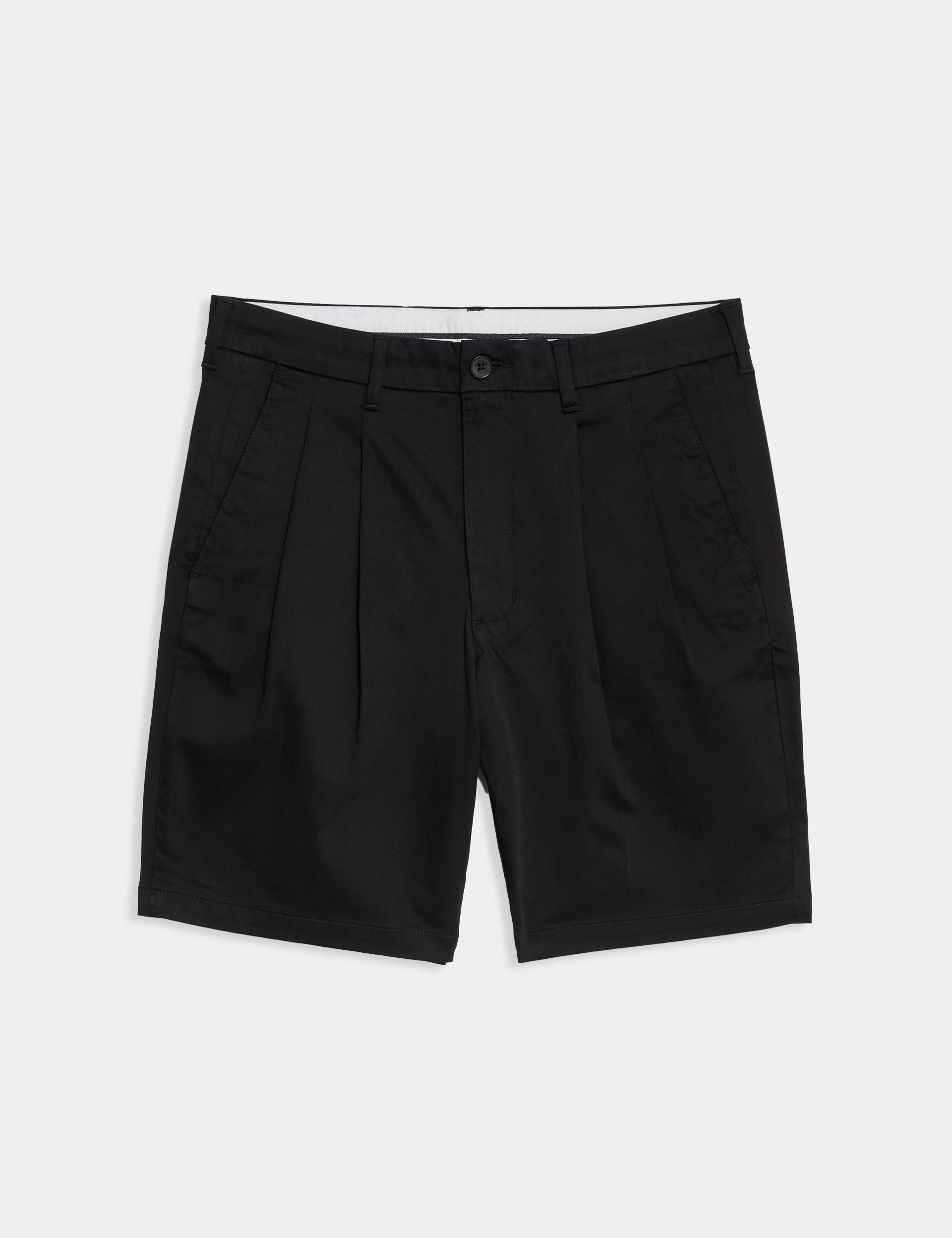 Twin Pleat Stretch Chino Shorts 2 of 6