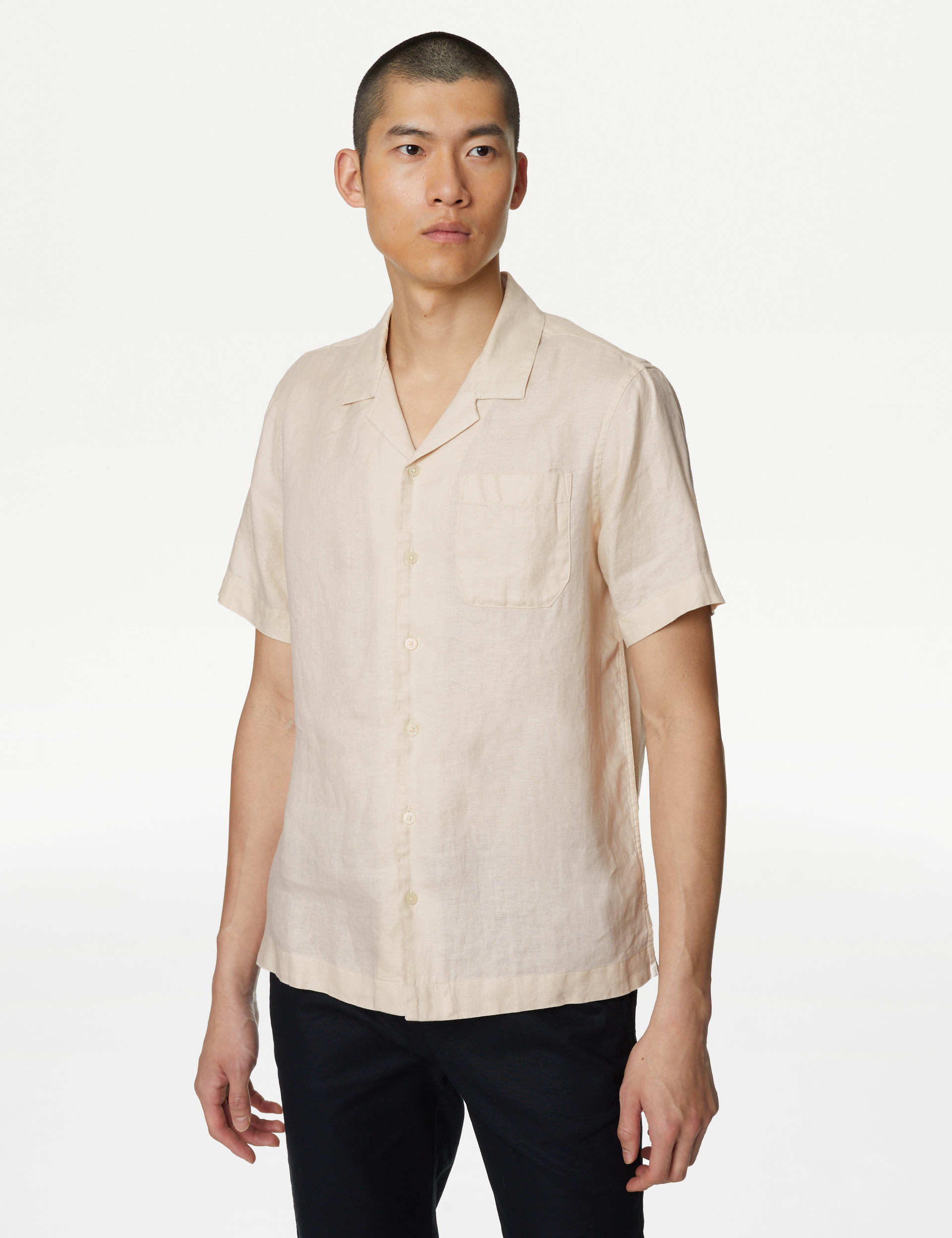 Pure Linen Cuban Collar Shirt 6 of 6