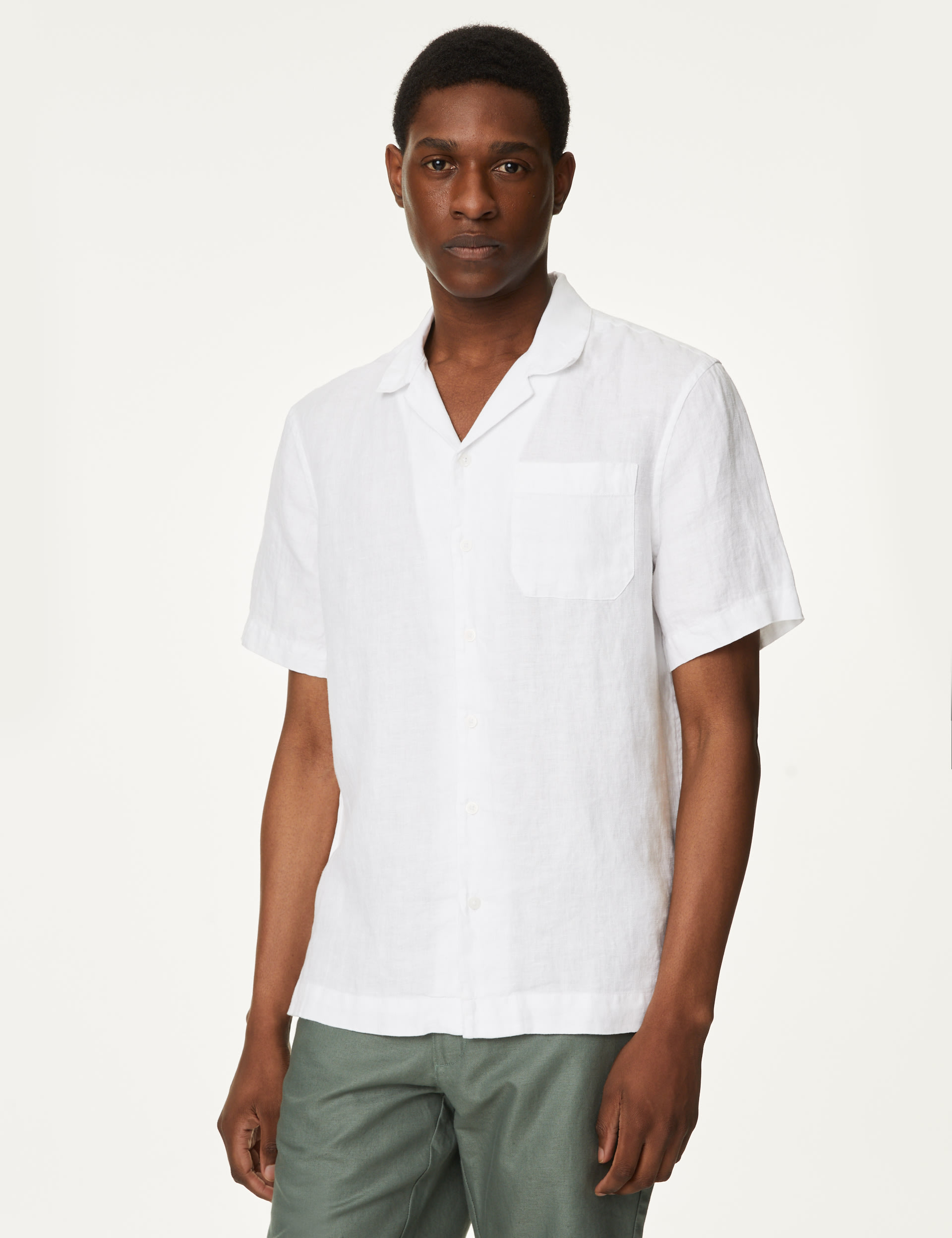 Pure Linen Cuban Collar Shirt 5 of 6