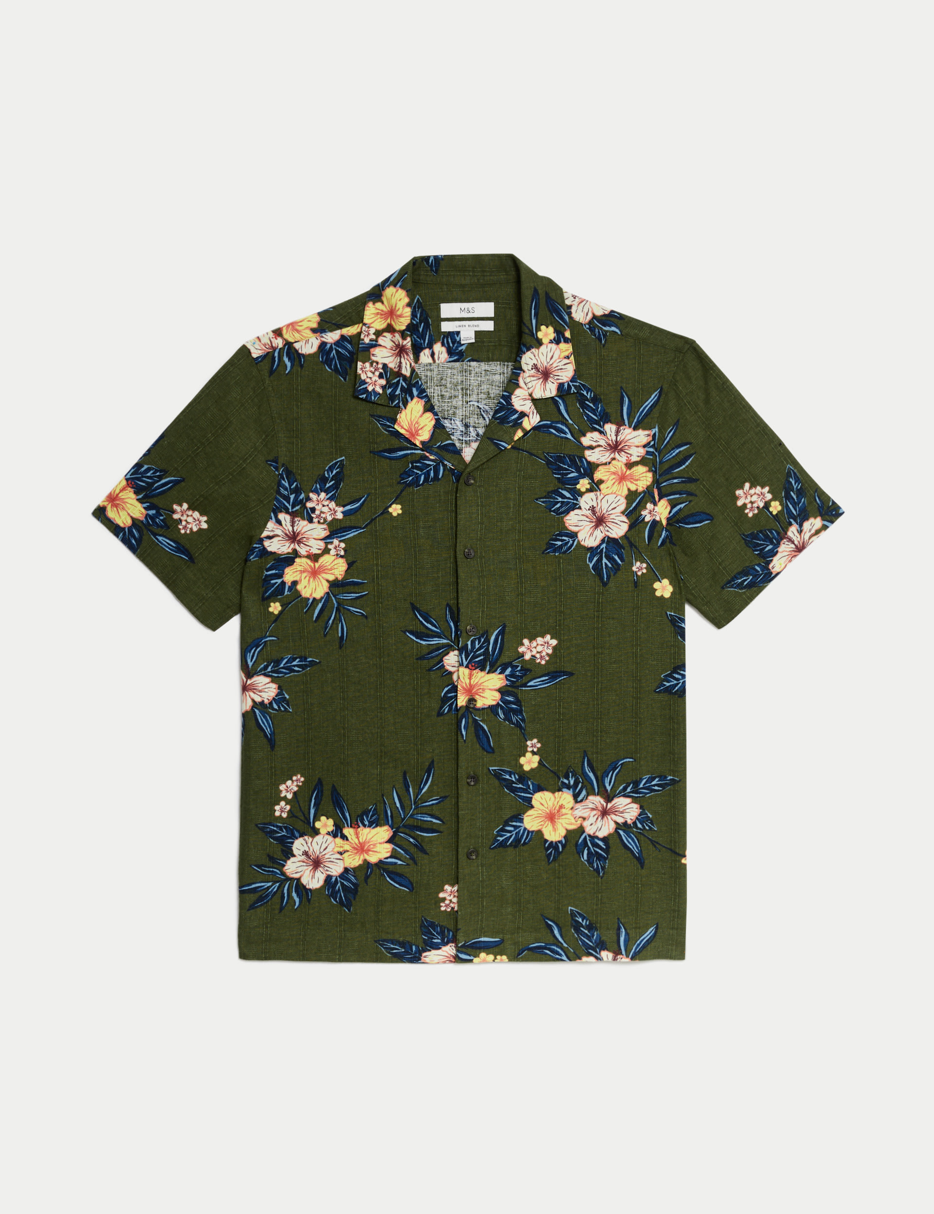 Easy Iron Linen Blend Floral Shirt 3 of 6