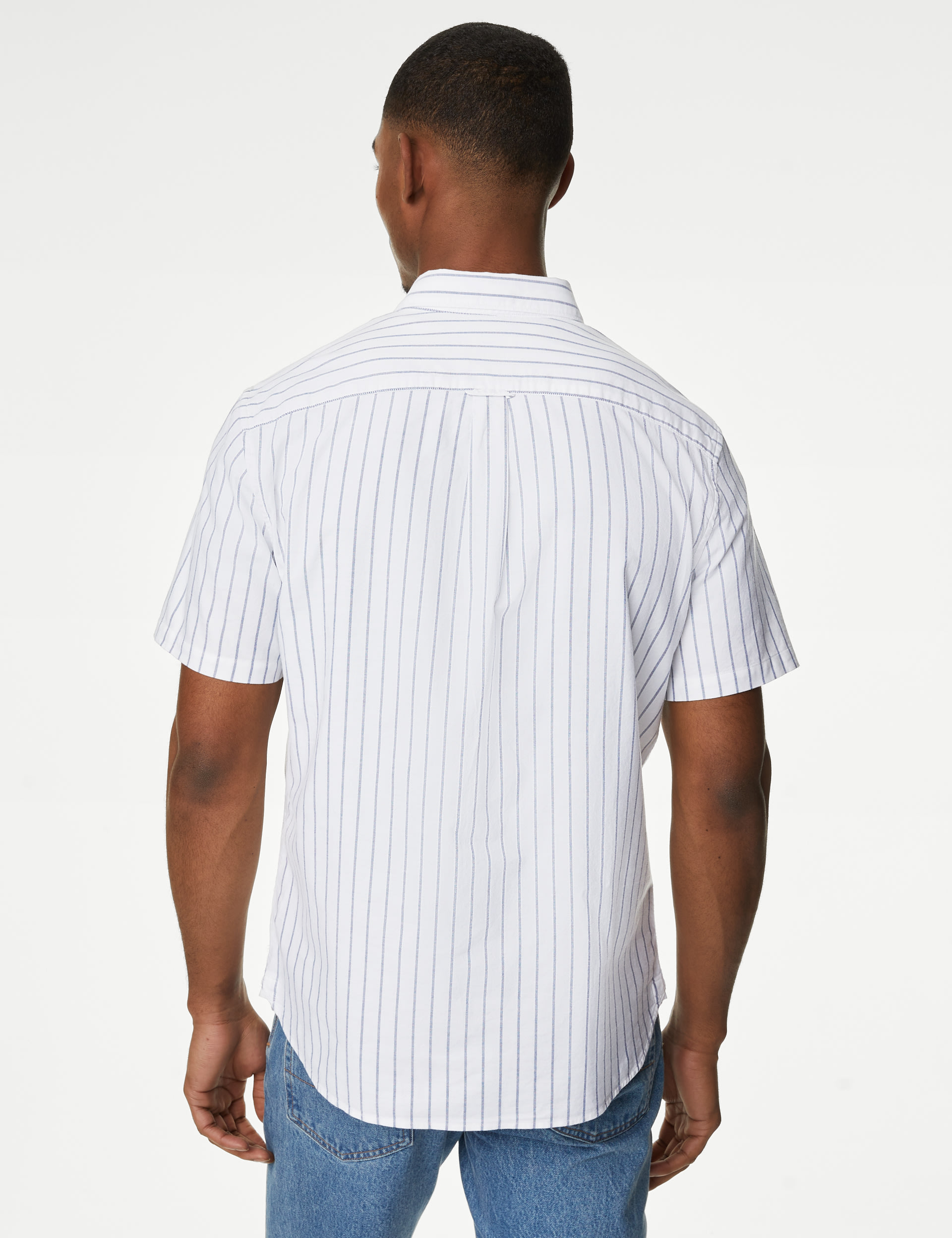 Pure Cotton Striped Oxford Shirt 5 of 5