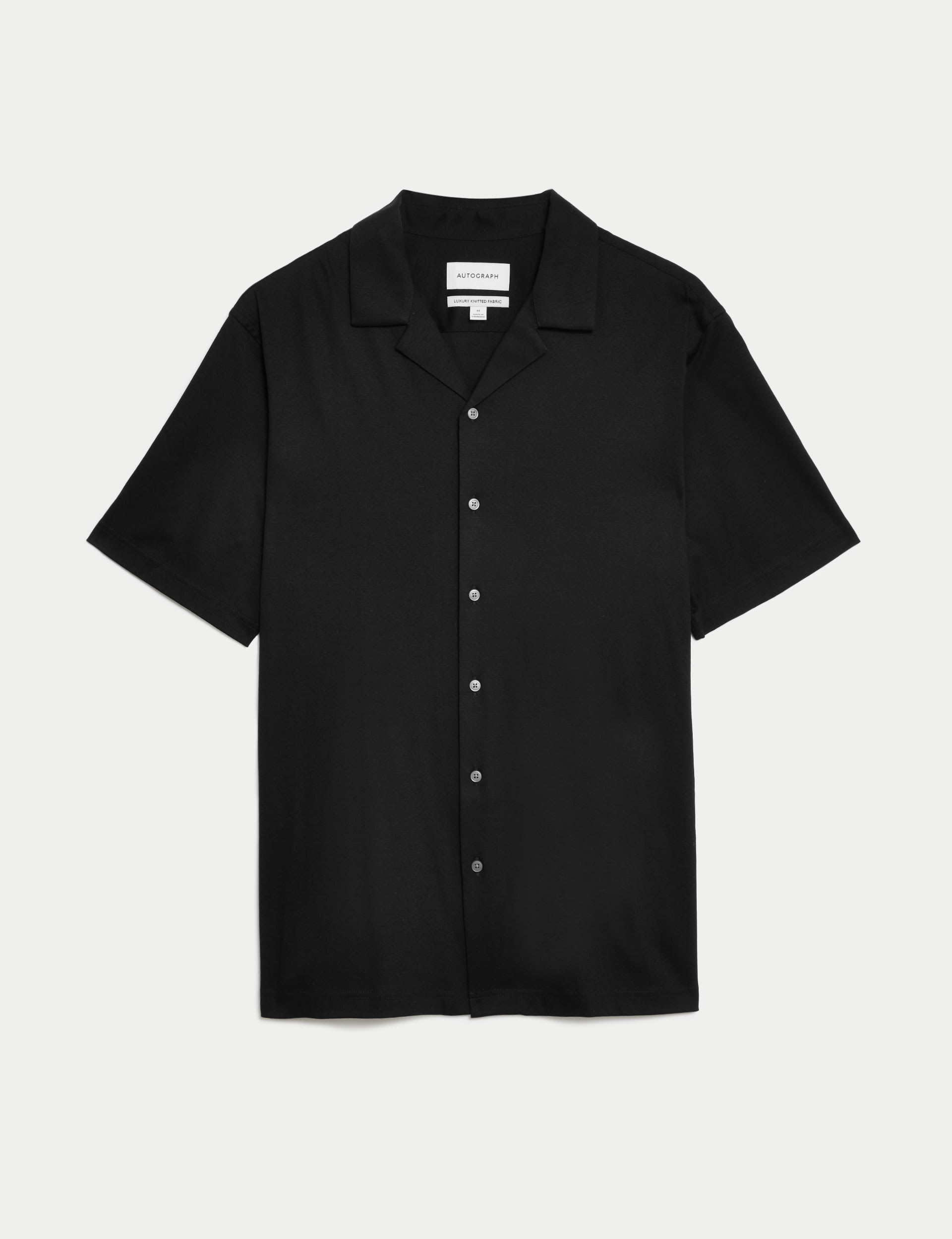 Pure Cotton Cuban Collar Jersey Shirt 2 of 5