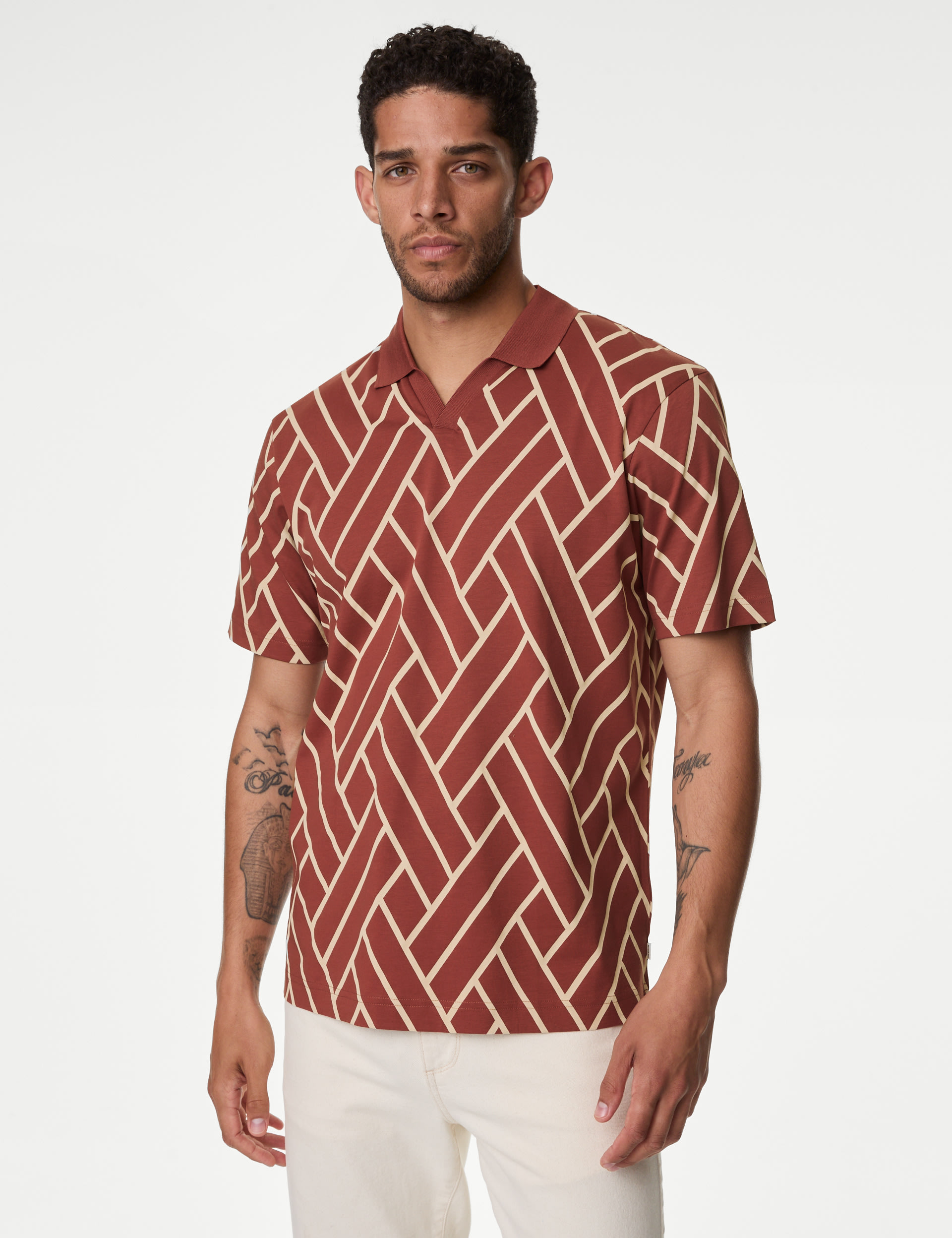 Pure Supima® CottonGraphic Print Polo Shirt 4 of 5