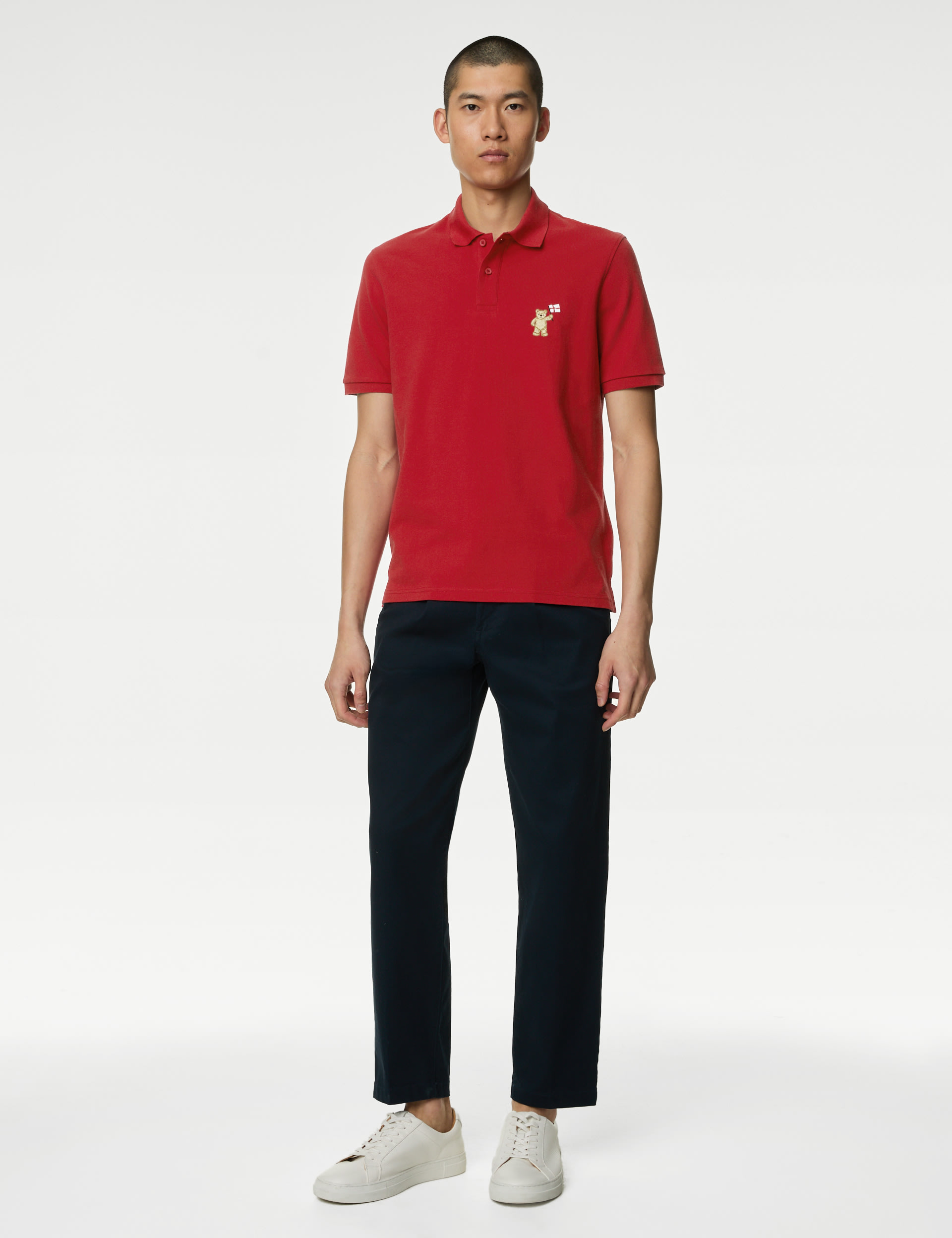 Pure Cotton Spencer Bear™ England Polo Shirt 3 of 6