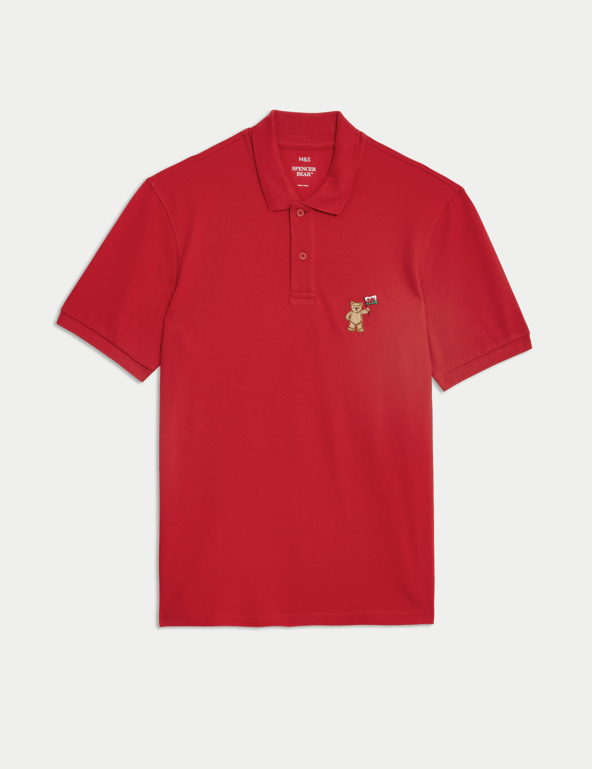 Pure Cotton Spencer Bear™ England Polo Shirt 2 of 6