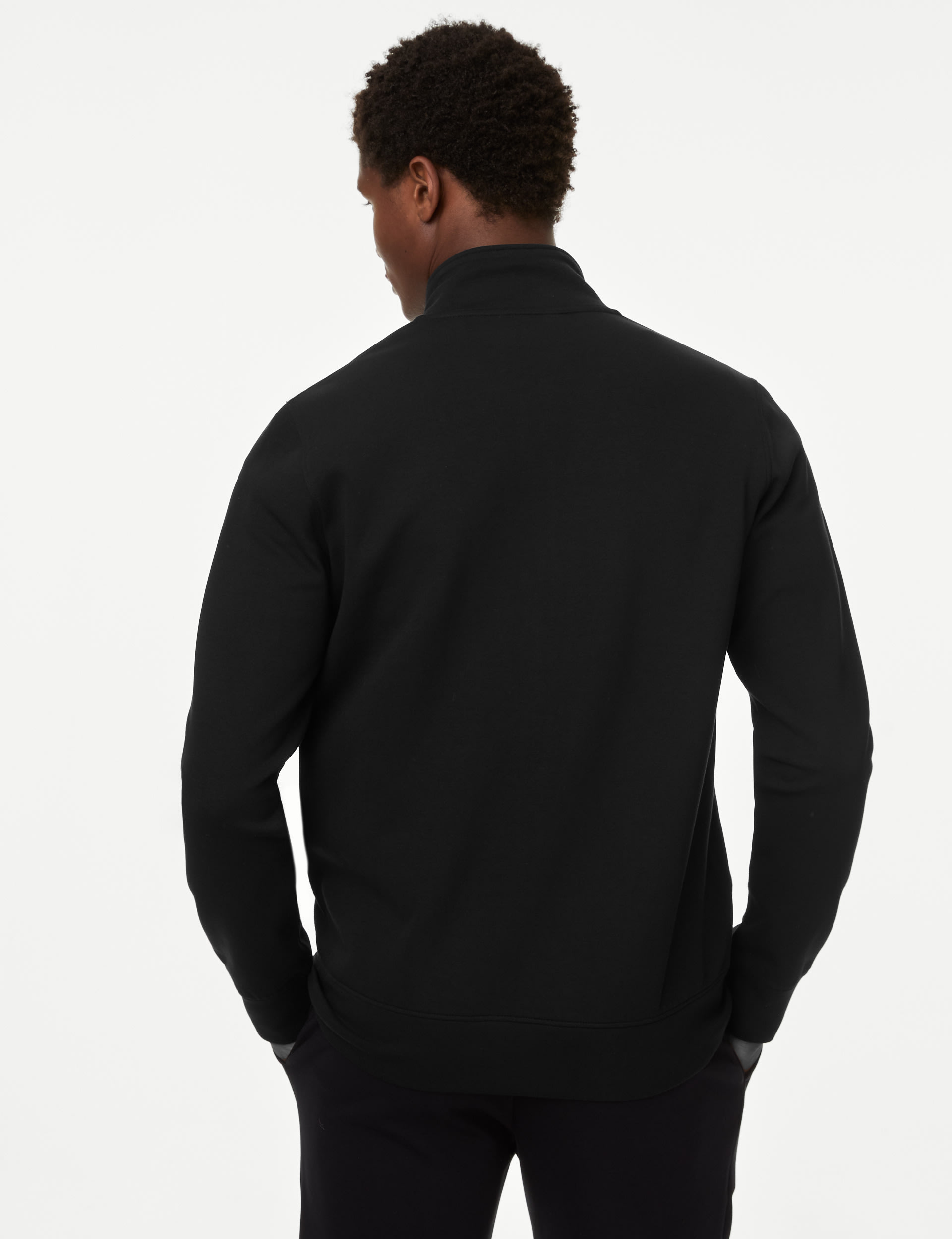 Cotton Rich Zip Up Funnel Neck Jacket 4 of 5