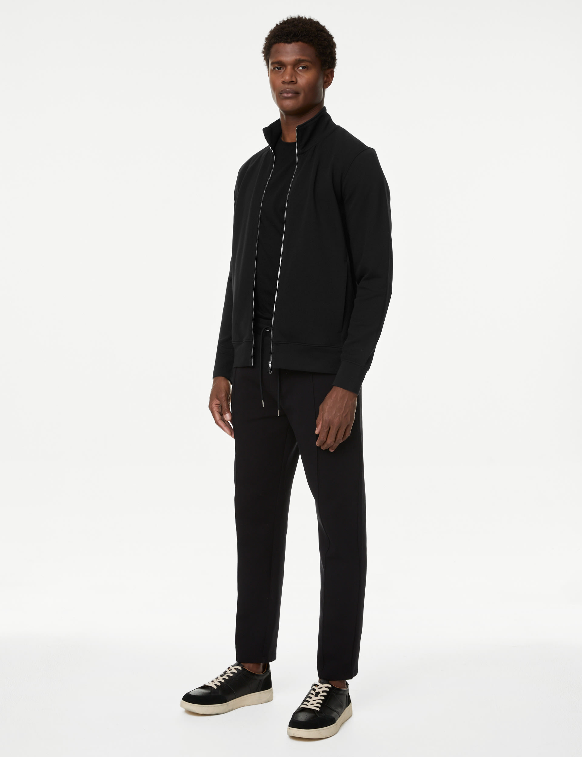 Cotton Rich Zip Up Funnel Neck Jacket 5 of 5