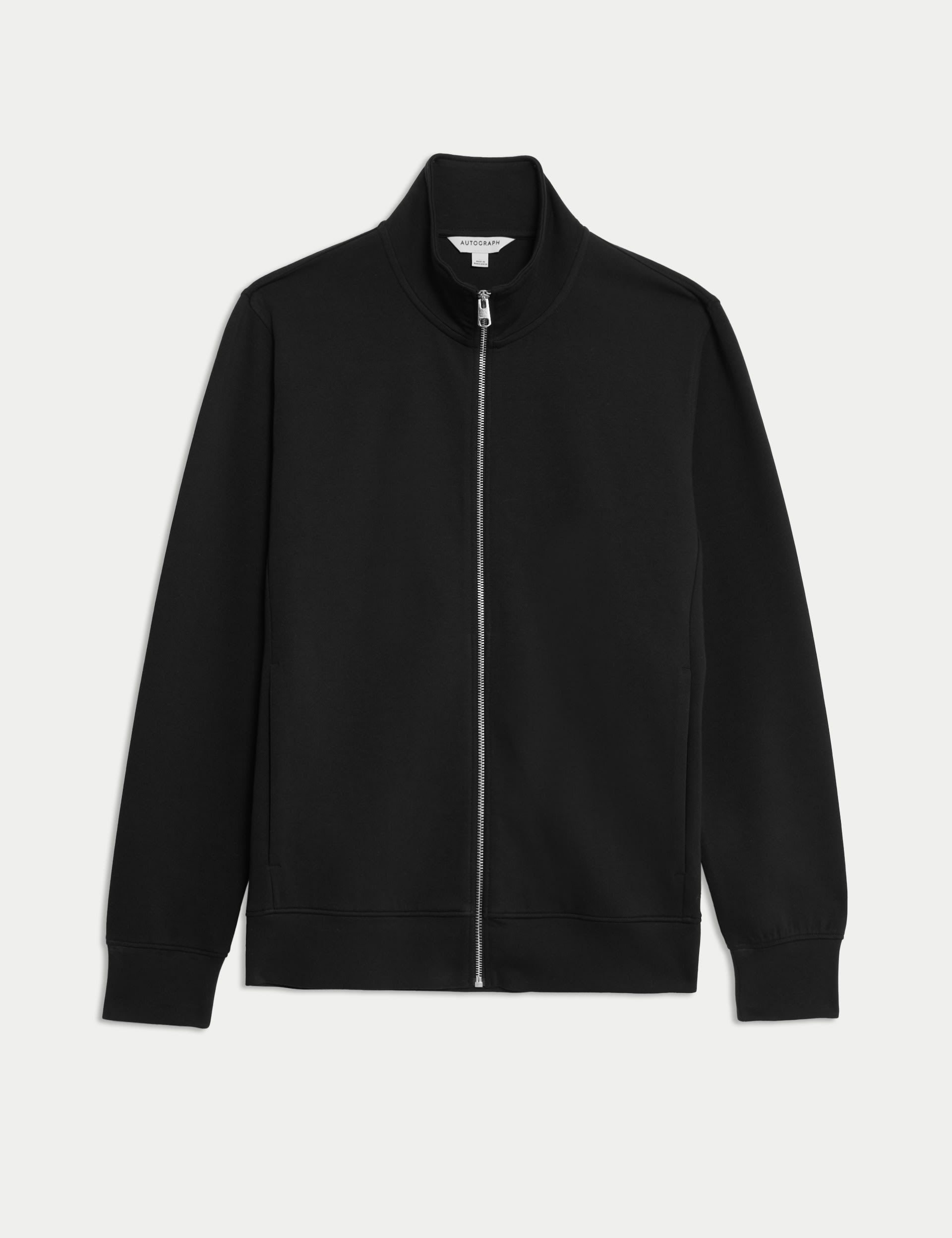 Cotton Rich Zip Up Funnel Neck Jacket 2 of 5