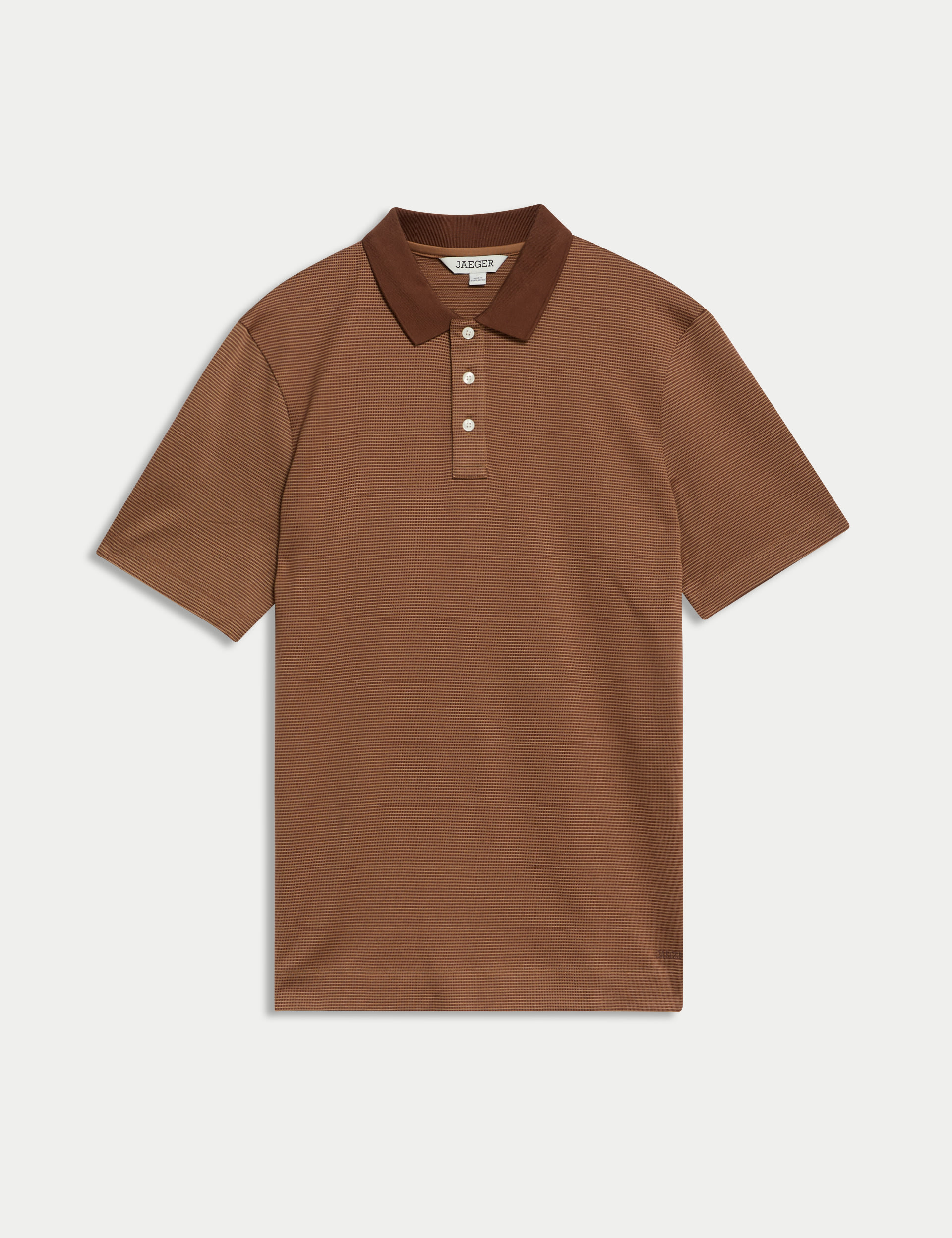 Pure Cotton Textured Polo Shirt 1 of 2