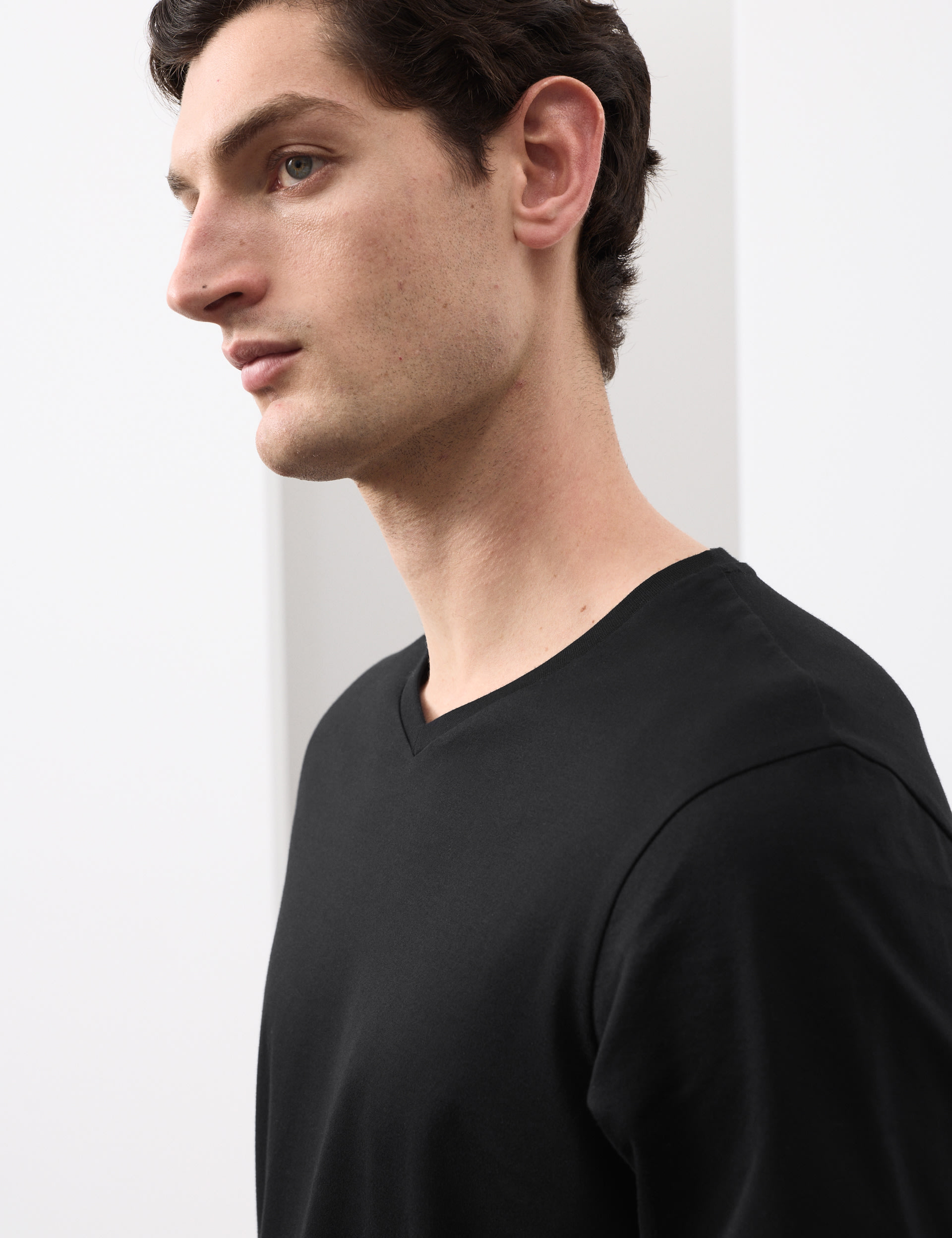 Pure Supima® Cotton V-Neck T-Shirt | Autograph | M&S
