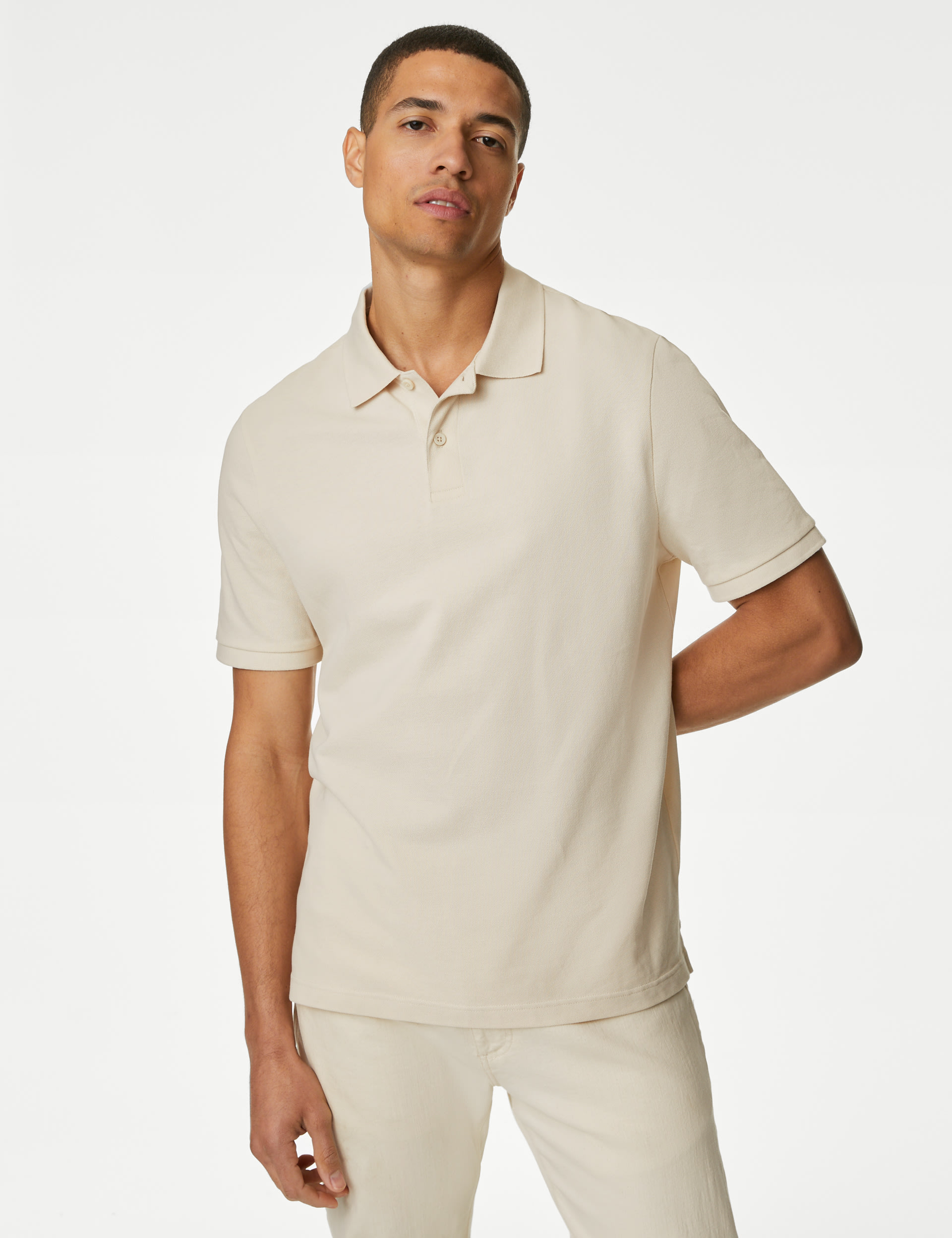 Pure Cotton Pique Polo Shirt 3 of 5