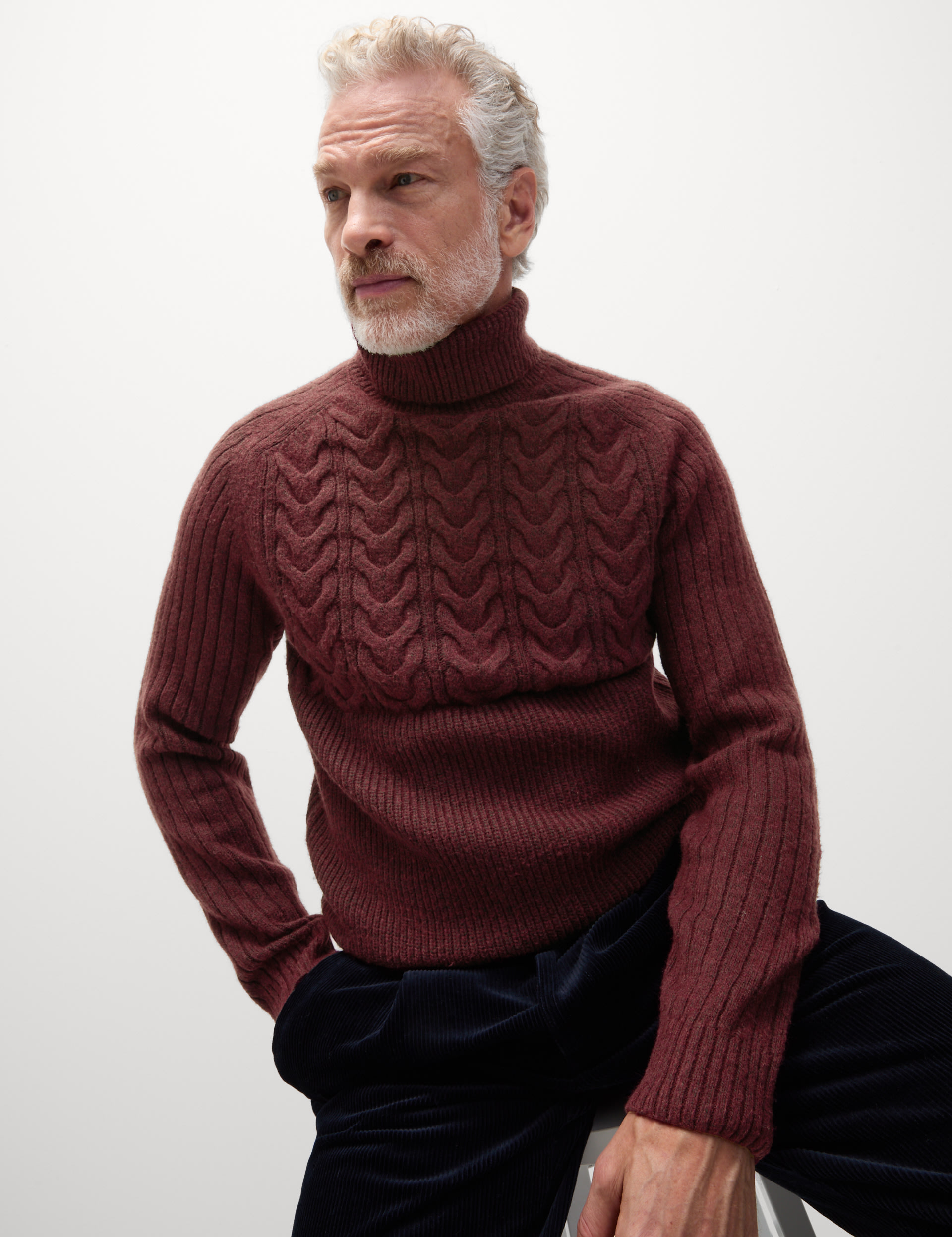 Cable Roll Neck Jumper 4 of 4