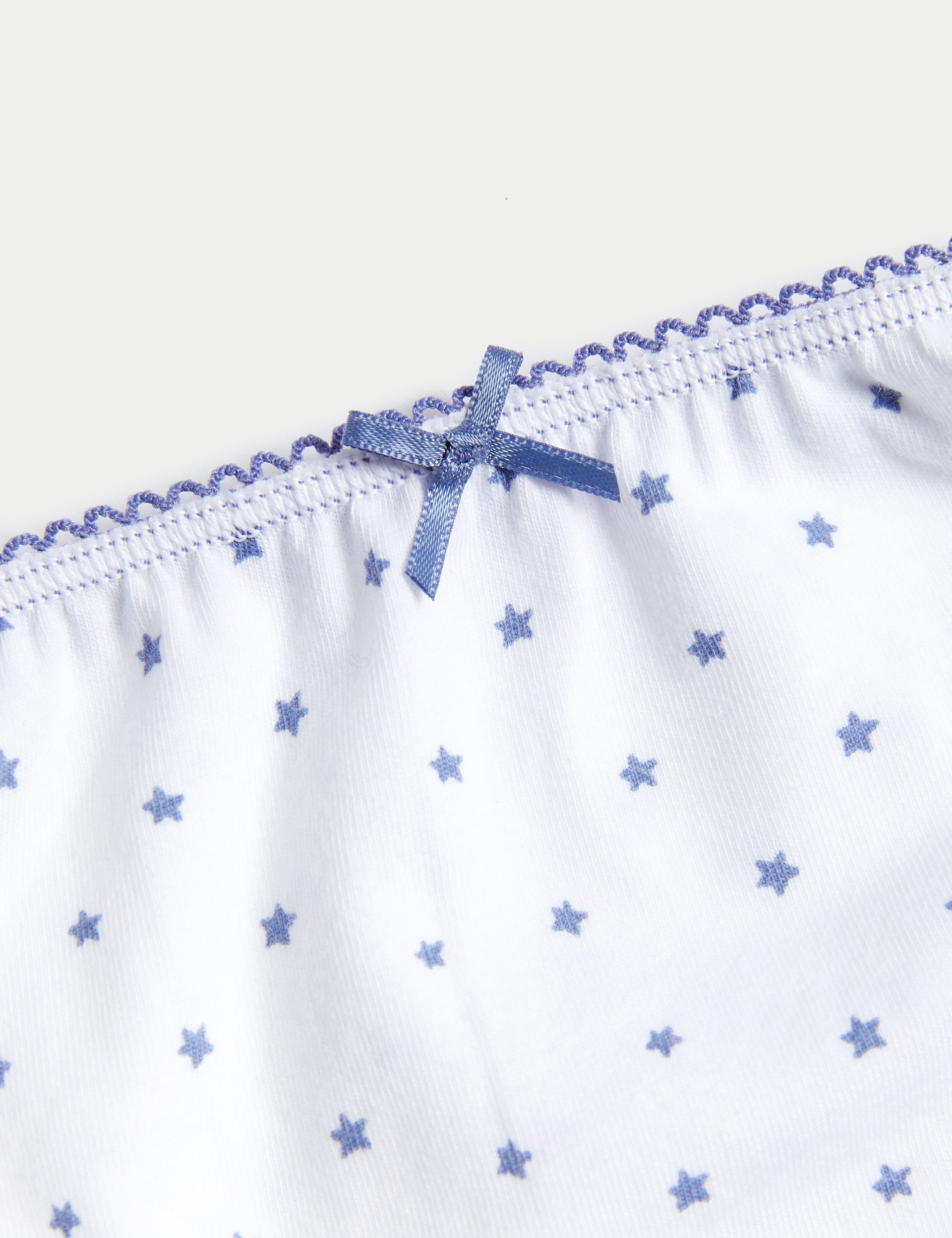 10pk Cotton with Stretch Star Knickers (2-14 Yrs) 2 of 2