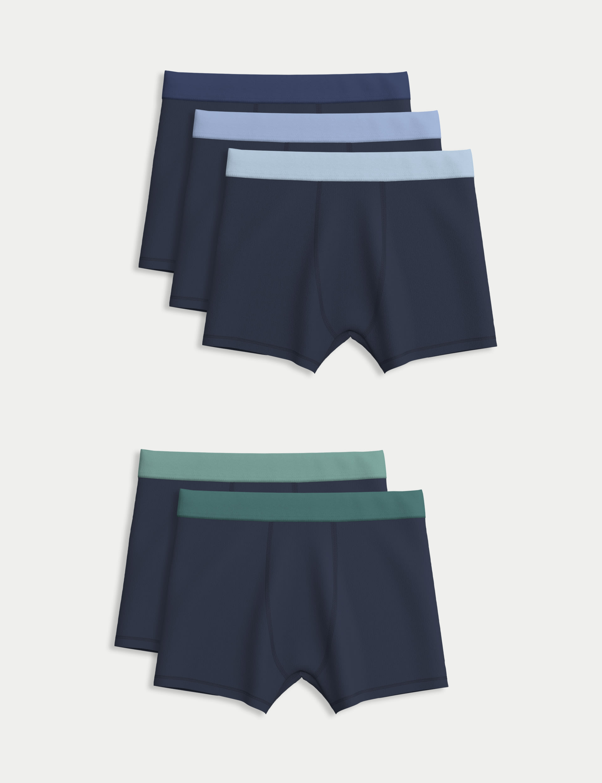 5pk Cotton with Stretch Trunks (5-16 Yrs) | M&S Collection | M&S