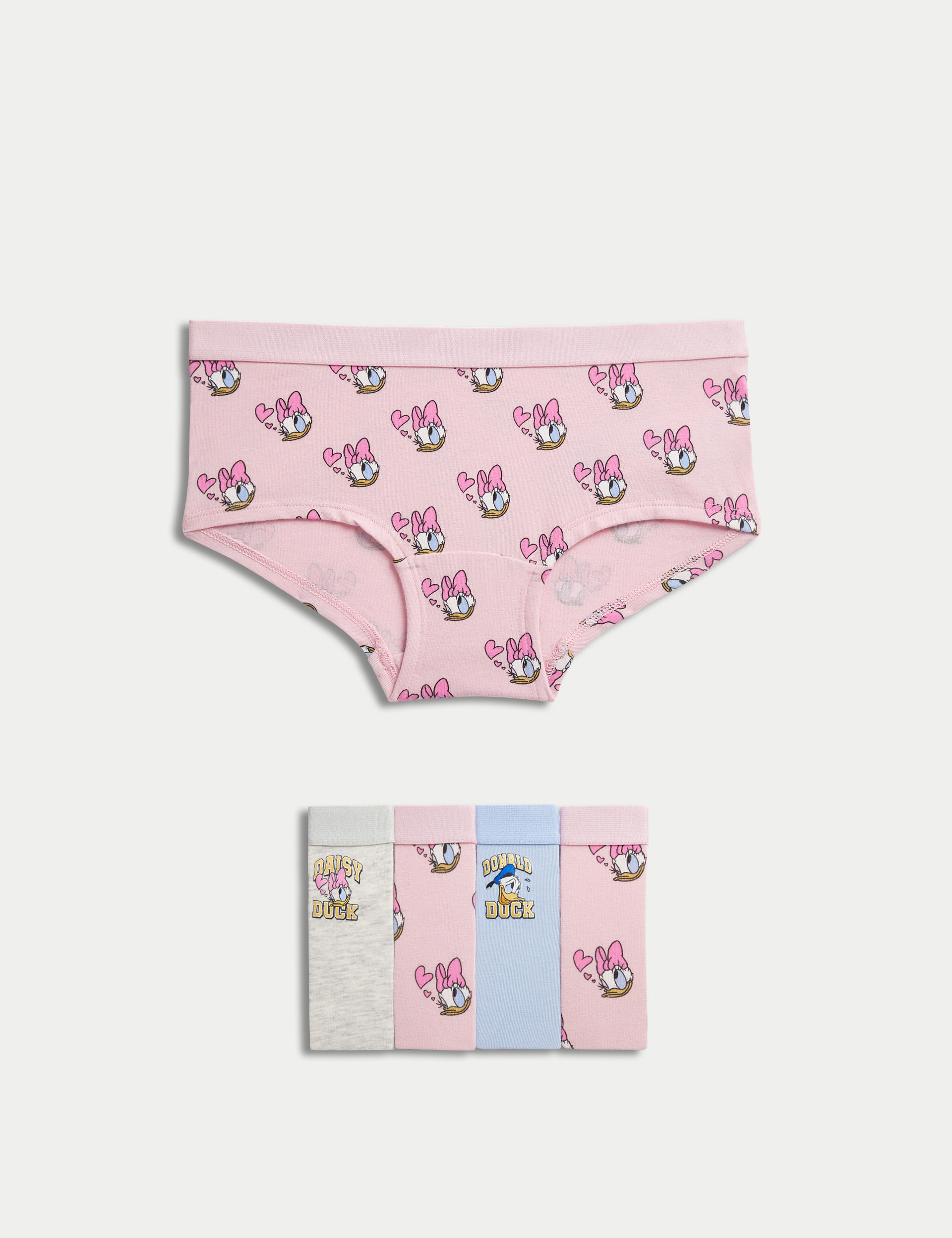 5pk Cotton with Stretch Daisy Duck™ Shorts (5-16 Yrs) 1 of 2