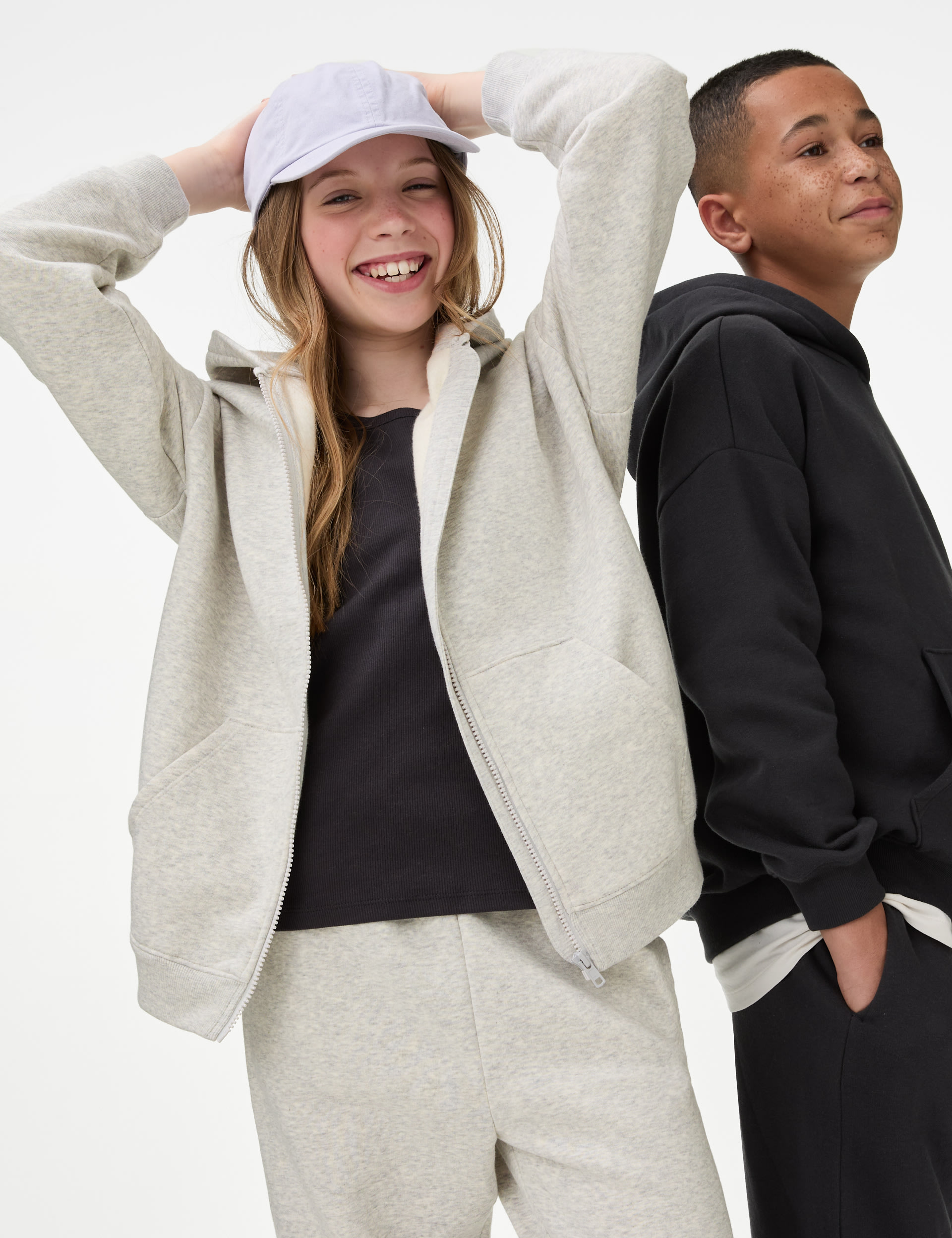 Cotton Rich Zip Hoodie (6-16 Yrs) 1 of 4